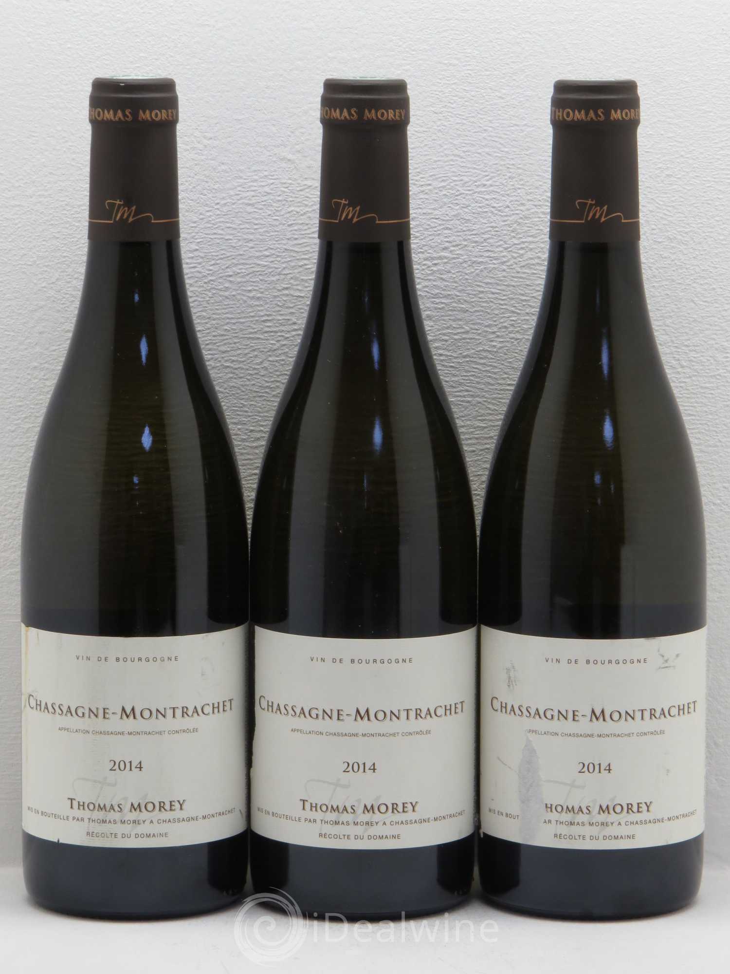Chassagne-Montrachet Thomas Morey 2014 - Posten von 3 Flaschen - 0