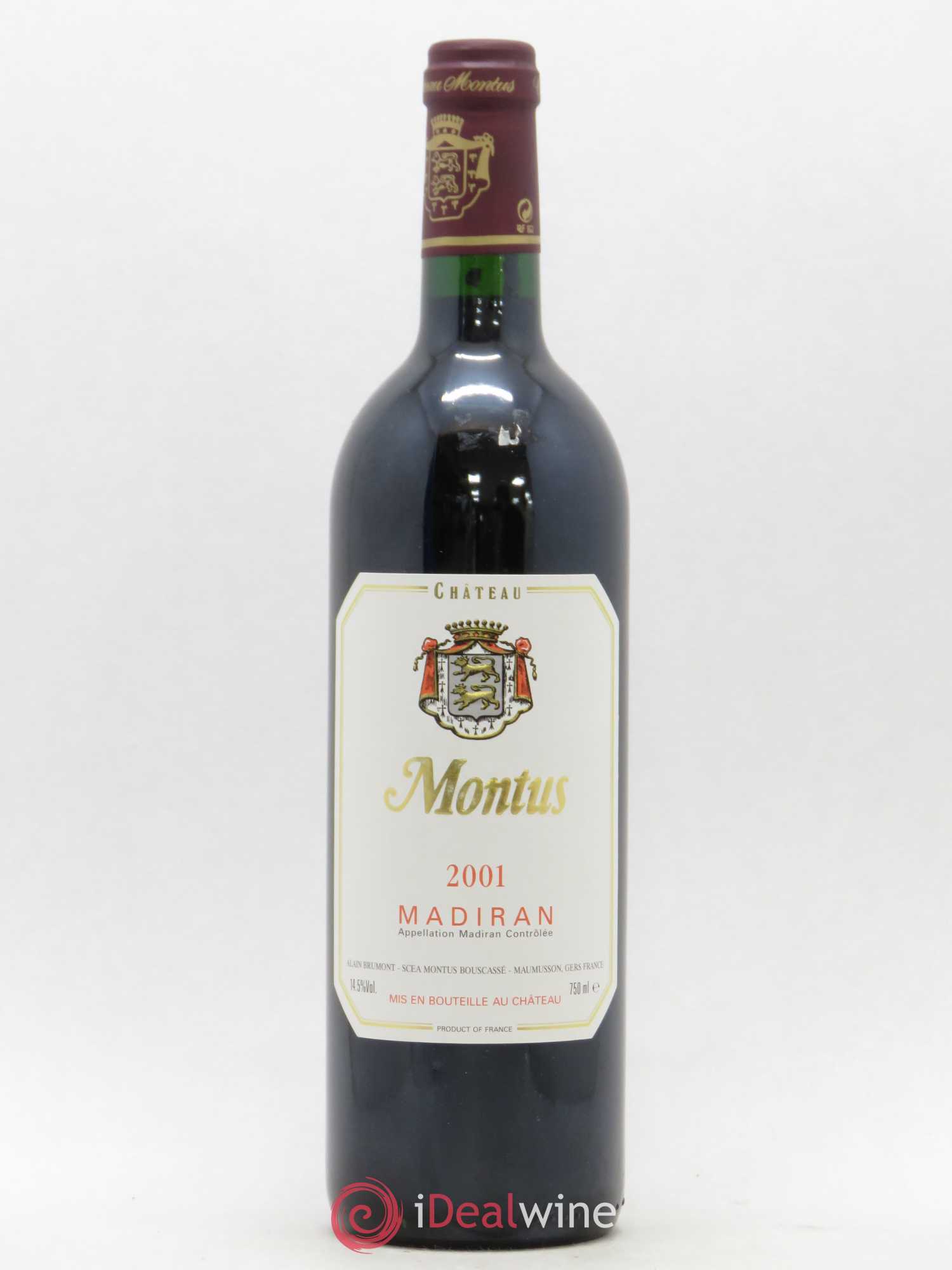 Madiran Château Montus Alain Brumont 2001 - Lot de 1 bouteille - 0