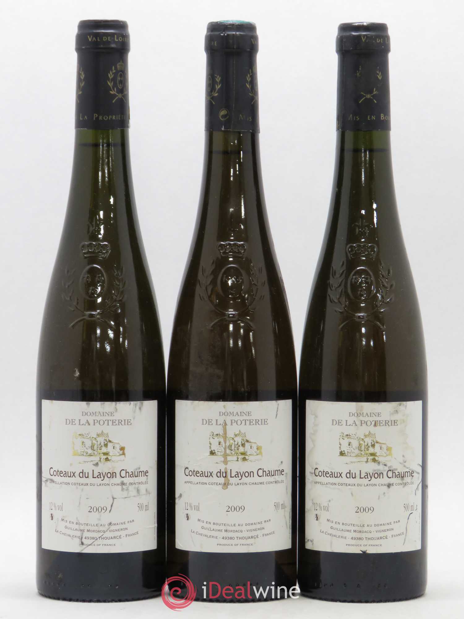 Coteaux du Layon Chaume Domaine de la Poterie 2009 - Lotto di 3 bottiglie - 0