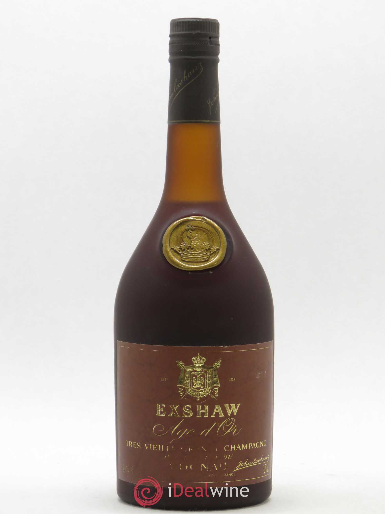 Cognac Exshaw Age d'Or Tres Vieille Grande Champagne - Posten von 1 Flasche - 0