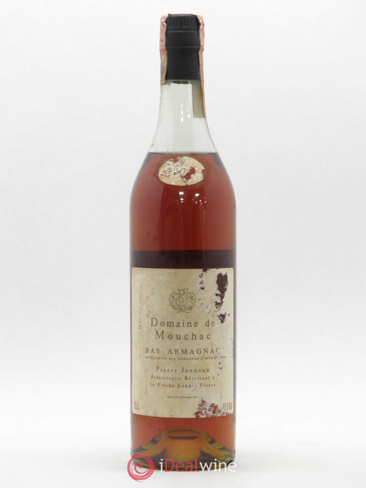 Bas-Armagnac Domaine de Mouchac Pierre Janneau 1975 - Posten von 1 Flasche - 0