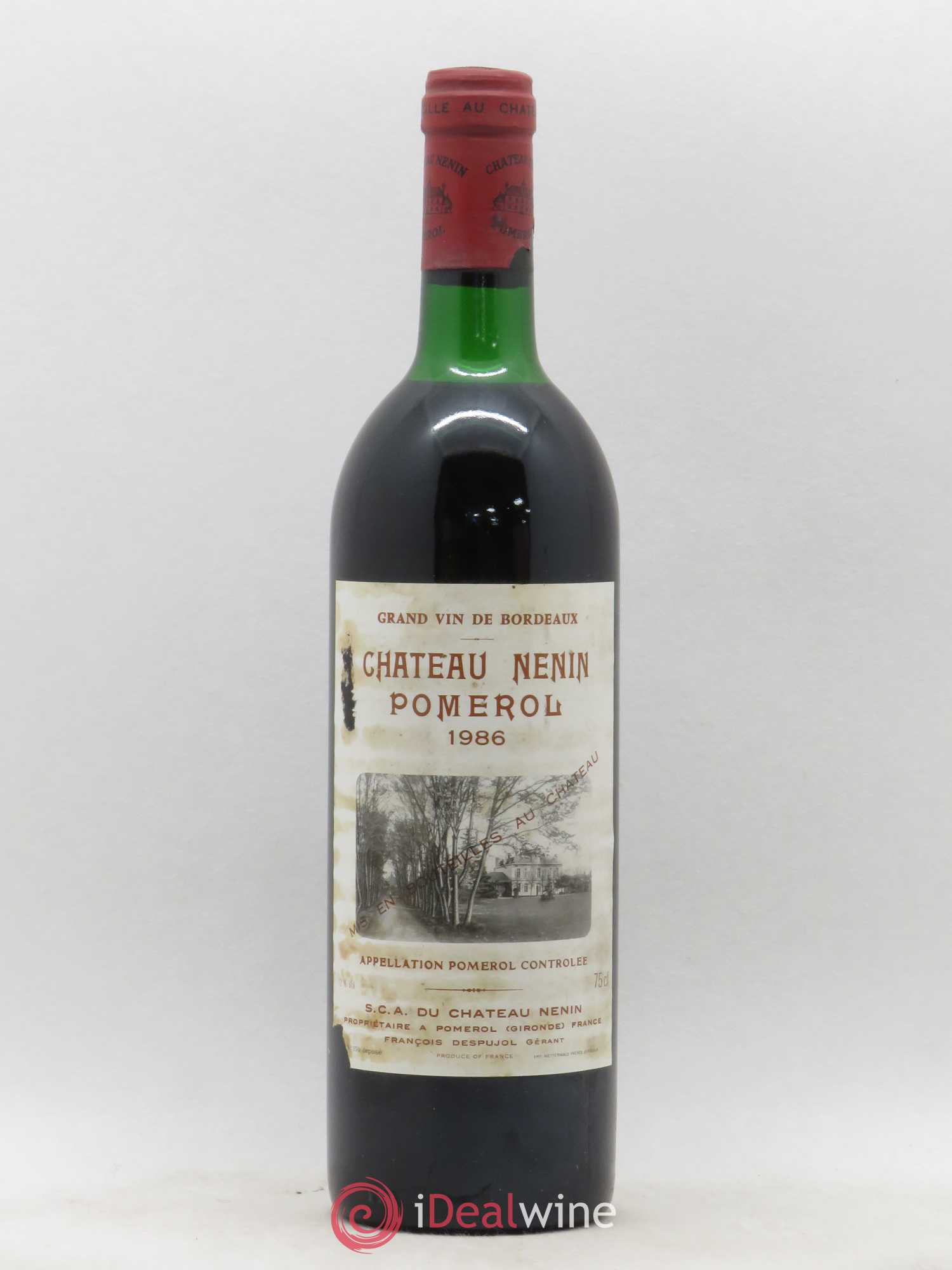 Château Nenin 1986 - Lot de 1 bouteille - 0