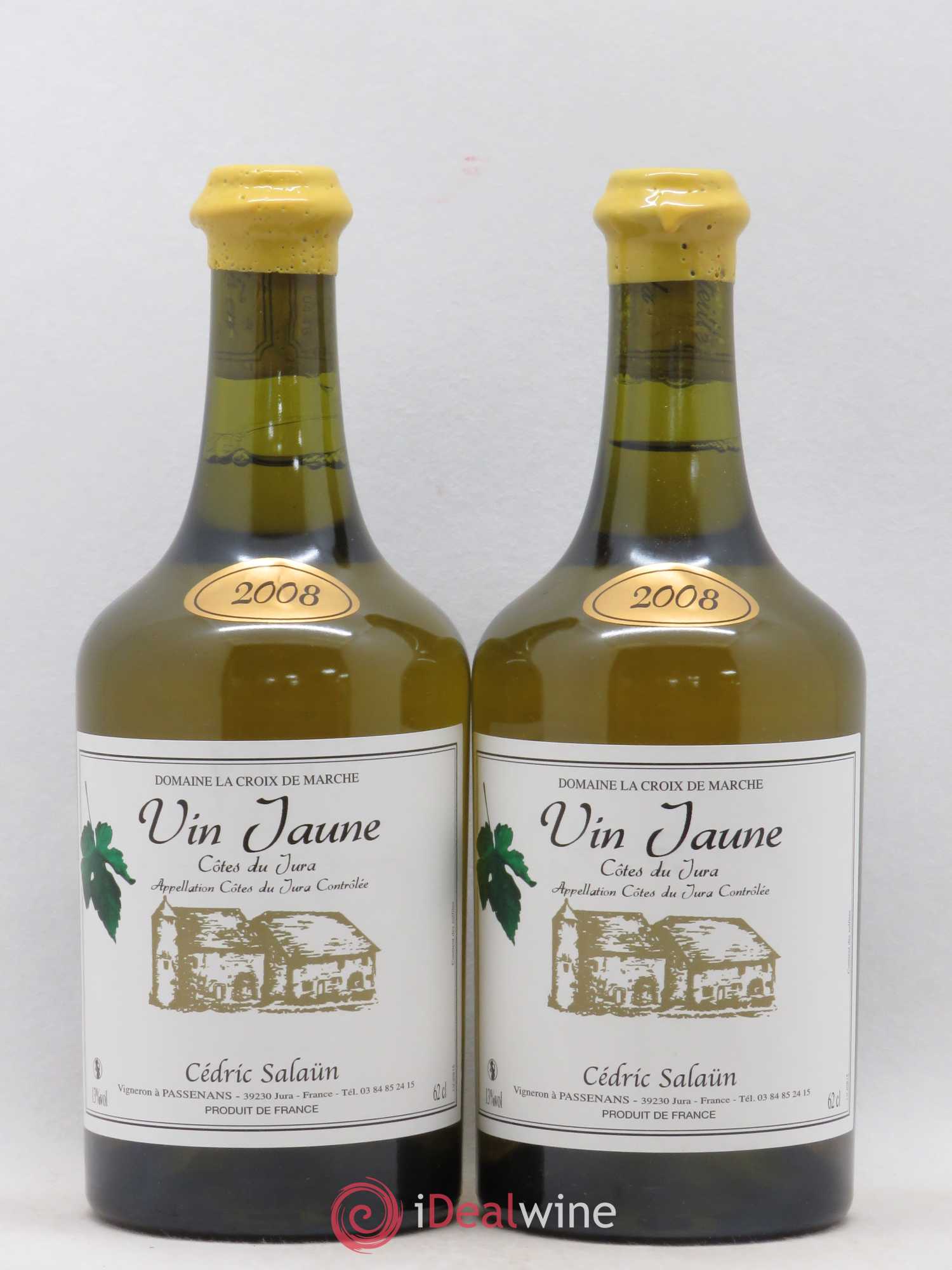 Côtes du Jura Vin Jaune Domaine La Croix De Marche Cedric Salaun (sans prix de réserve) 2008 - Posten von 2 Flaschen - 0