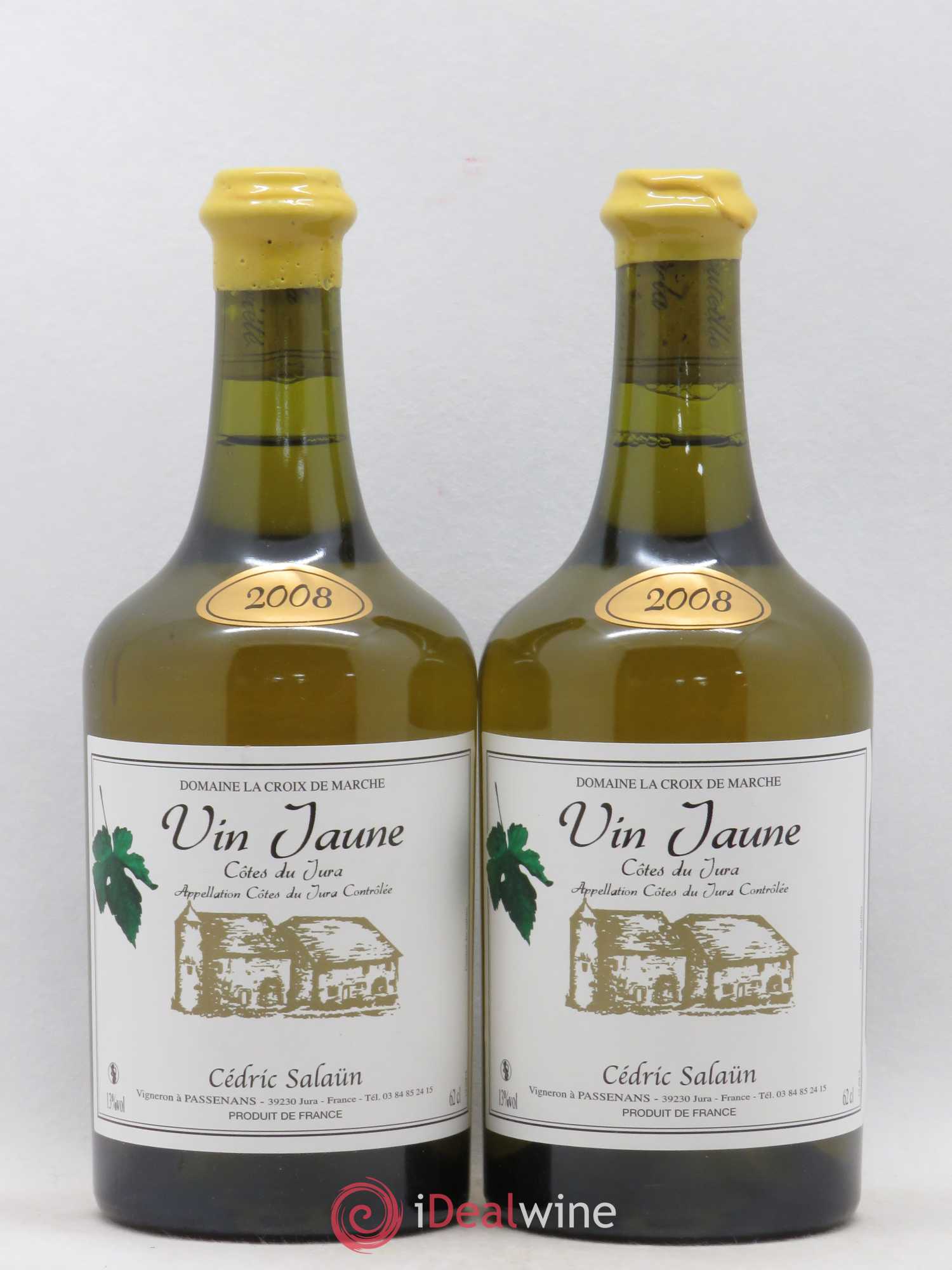 Côtes du Jura Vin Jaune 2008 - Posten von 2 Flaschen - 0