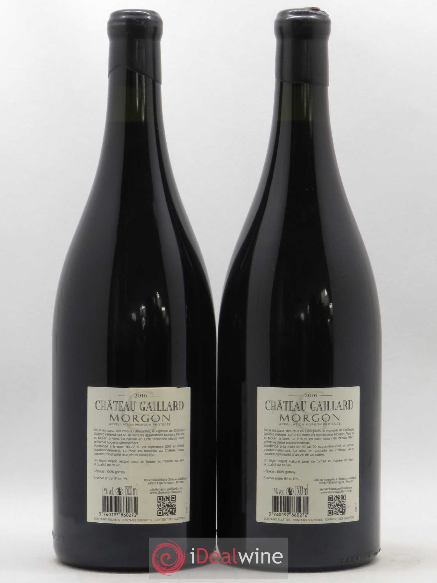 Morgon Chateau Gaillard Vieilles Vignes 2016 - Posten von 2 Magnum - 1