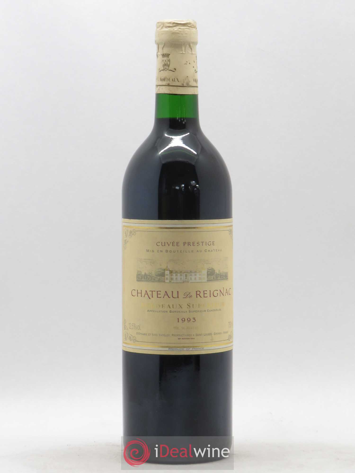 Château de Reignac Second Vin Cuvée Prestige 1993 - Lot de 1 bouteille - 0