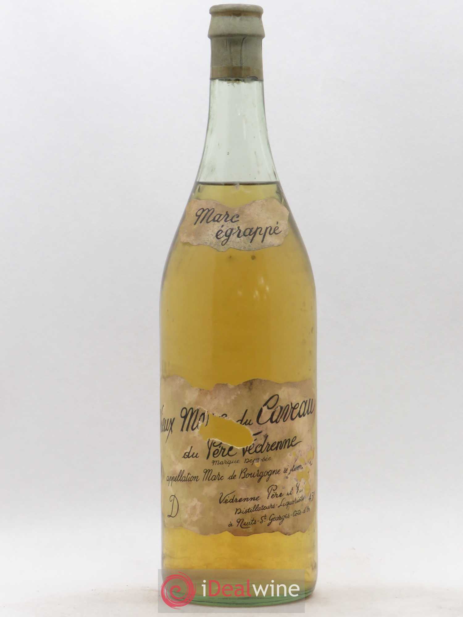 Alcools divers Egrappé Vieux Marc du Caveau Védrenne - Posten von 1 Flasche - 0