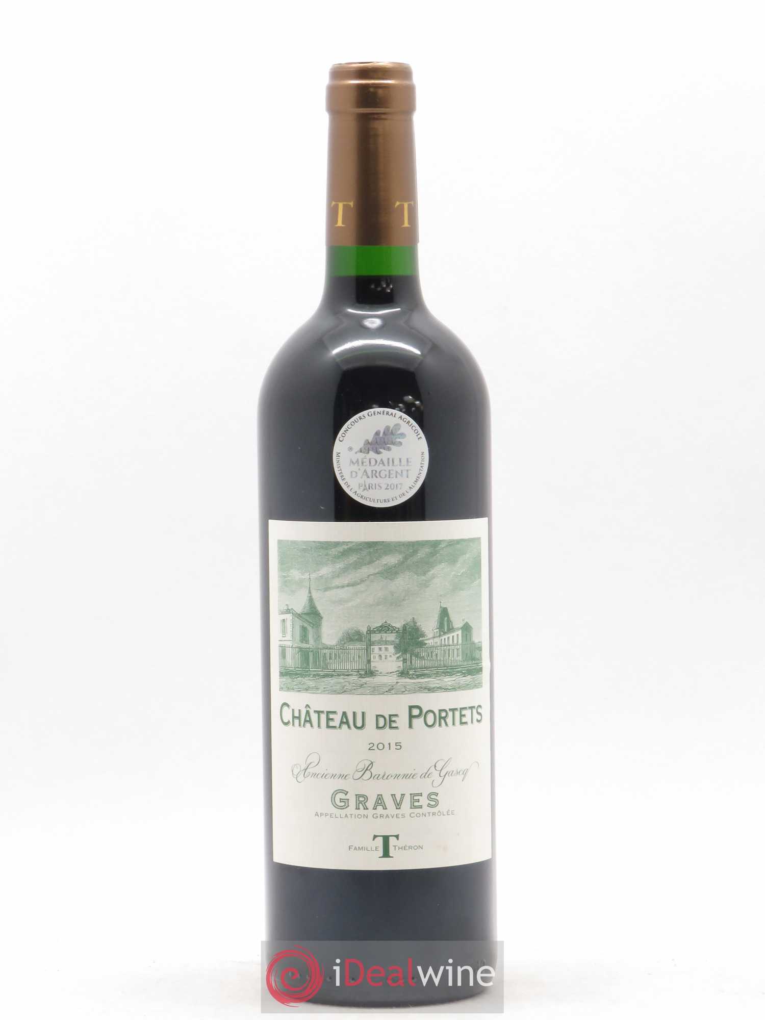 Graves Château de Portets Ancienne Baronnie De Gascq 2015 - Posten von 1 Flasche - 0