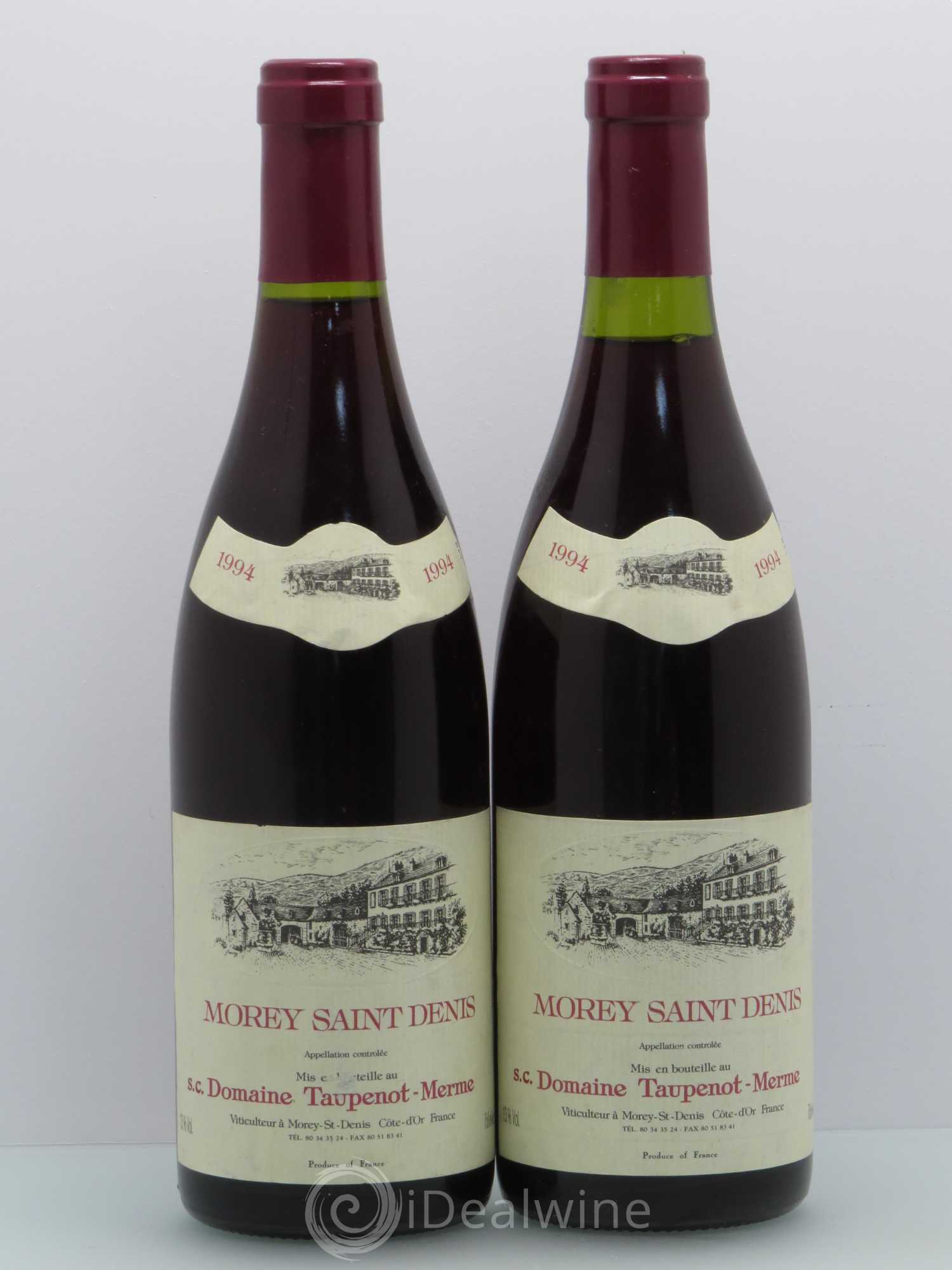 Morey-Saint-Denis Taupenot-Merme 1994 - Lot de 2 bouteilles - 0
