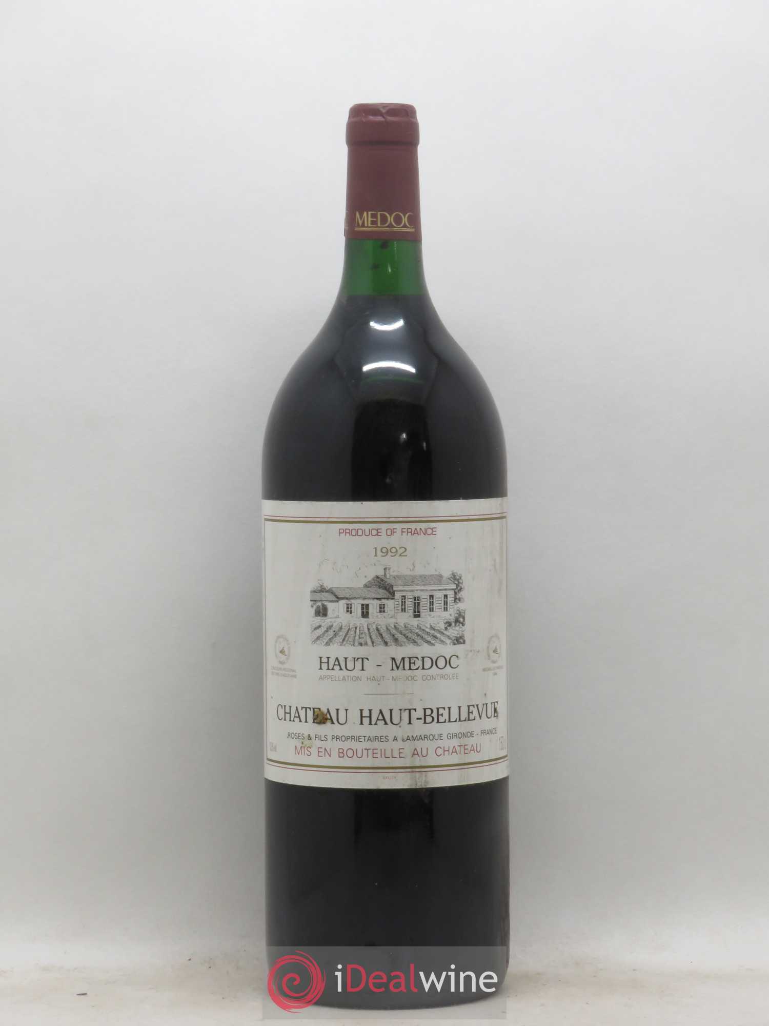 Haut Médoc Château Haut-Bellevue 1992 - Lot de 1 magnum - 0