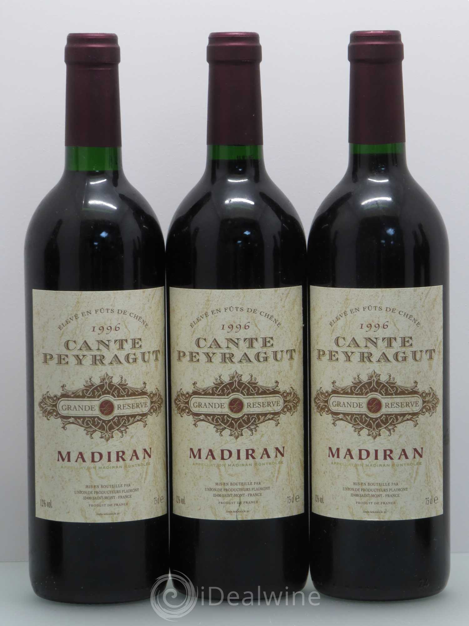 Madiran Cante Peyragut. Grande réserve 1996 - Posten von 6 Flaschen - 1