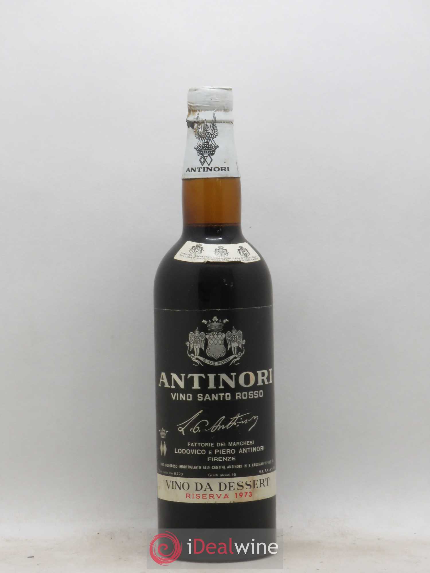 Italie Antinori Vino Santo Rosso Vino Da Dessert Riserva 1973 - Posten von 1 Flasche - 0