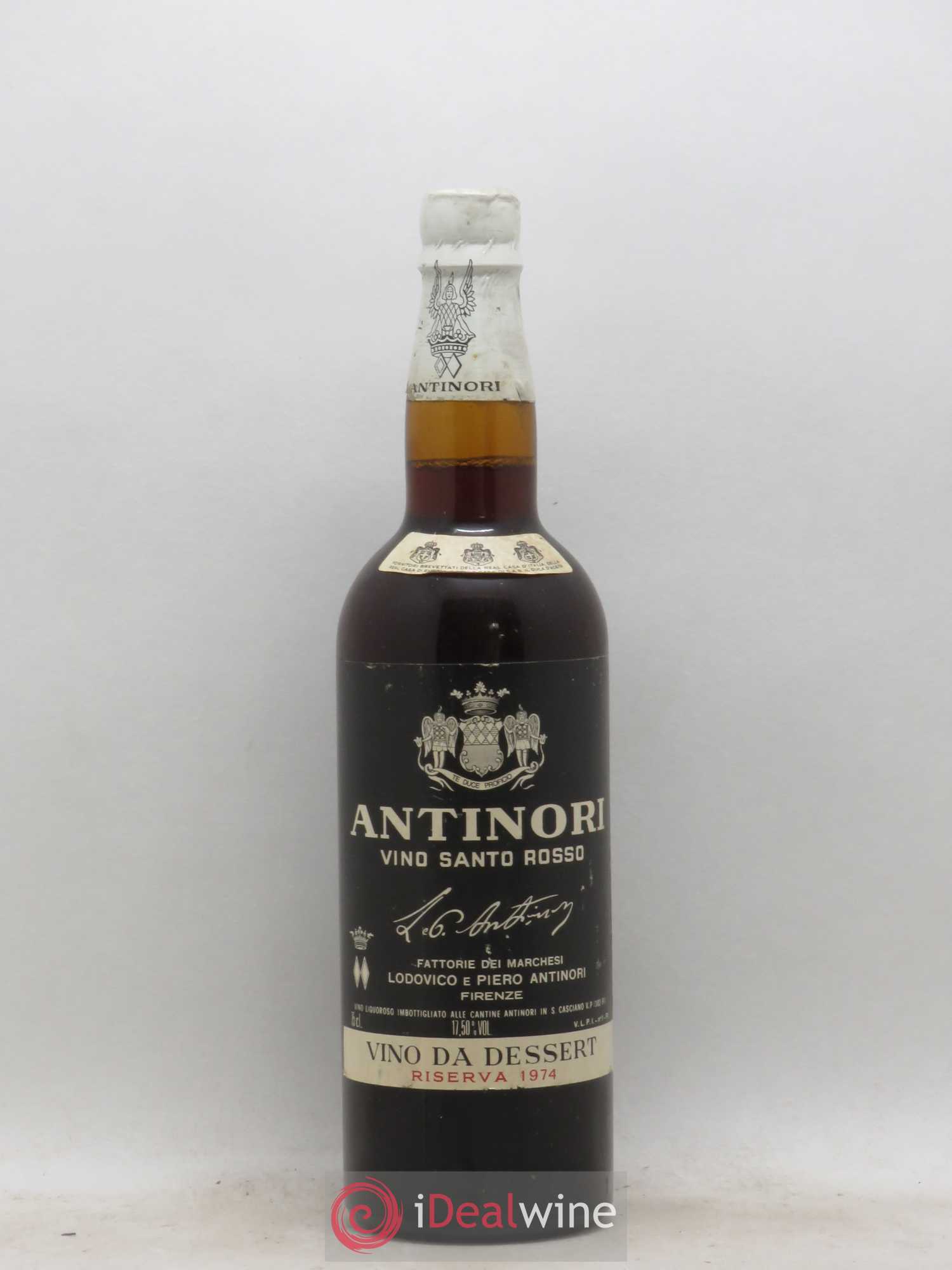 Italie Antinori Vino Santo Rosso Vino Da Dessert Riserva (sans prix de réserve) 1974 - Posten von 1 Flasche - 0