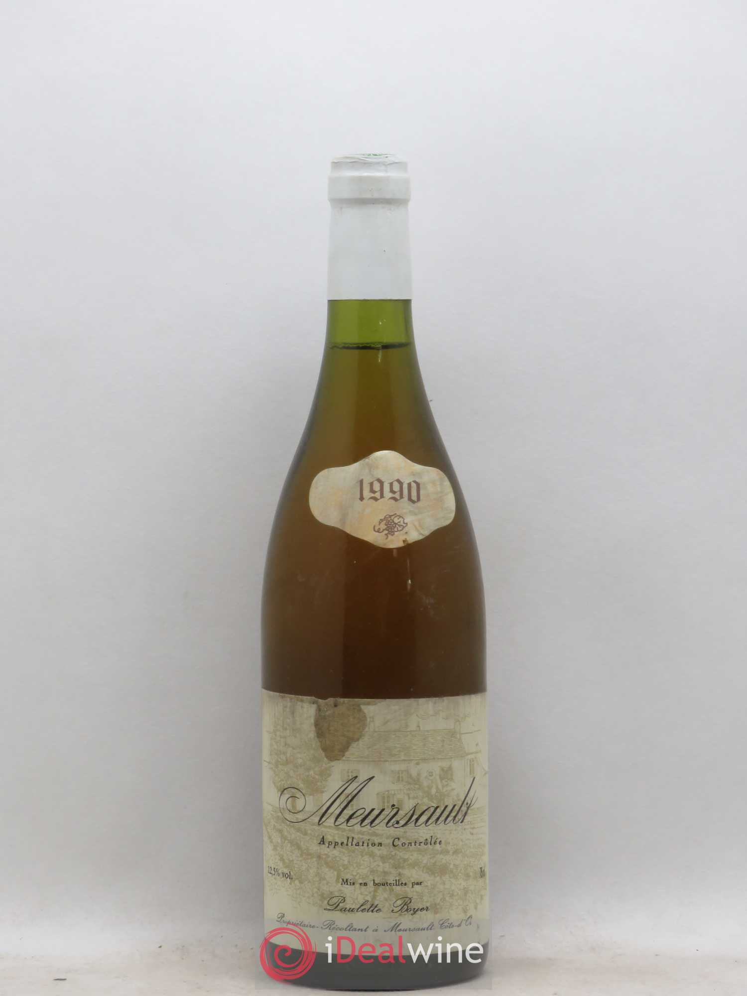 Meursault Domaine Paulette Boyer 1990 - Posten von 1 Flasche - 0