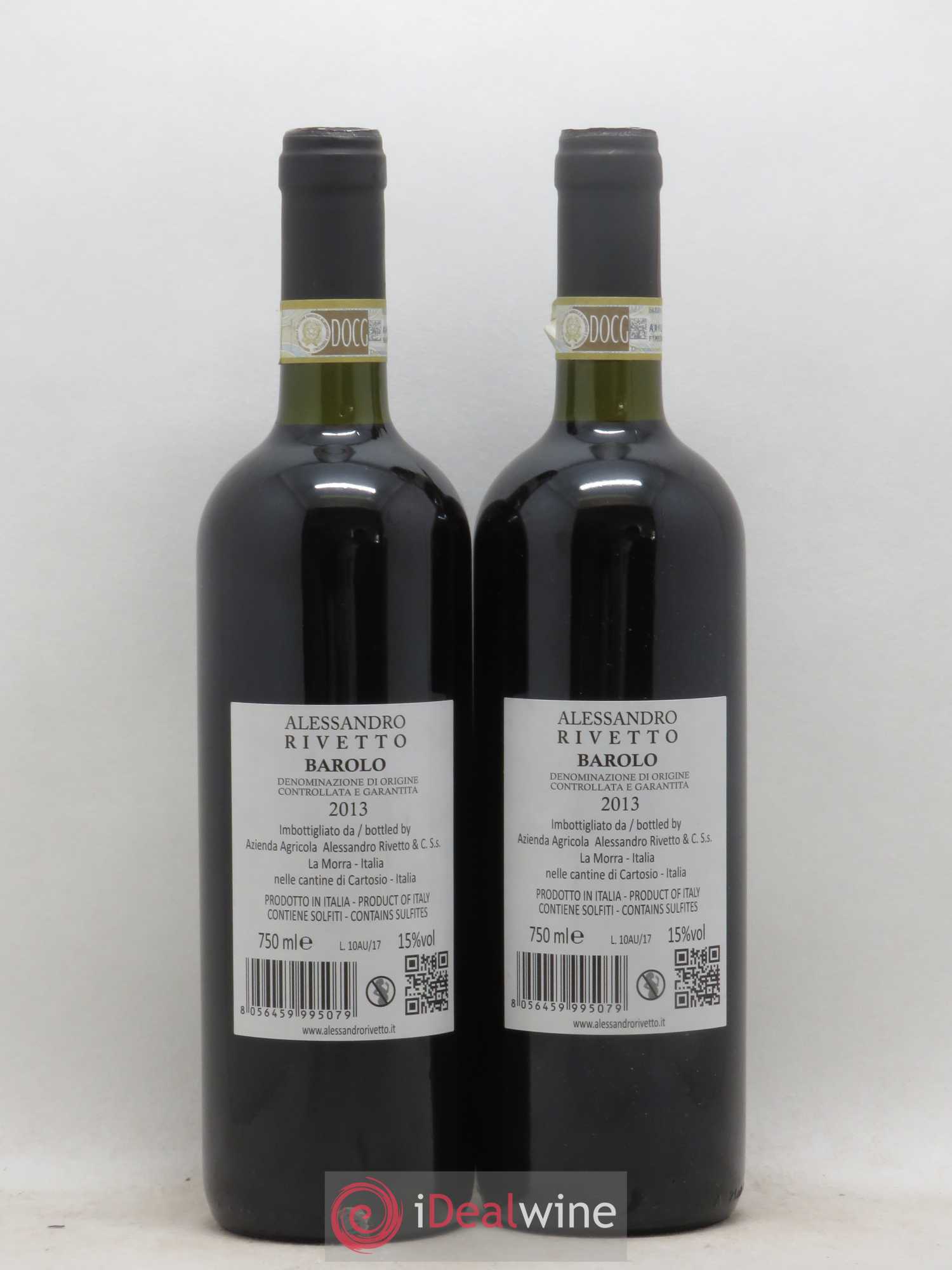 Barolo Alessandro Rivetto 2013 - Lot de 2 bouteilles - 1