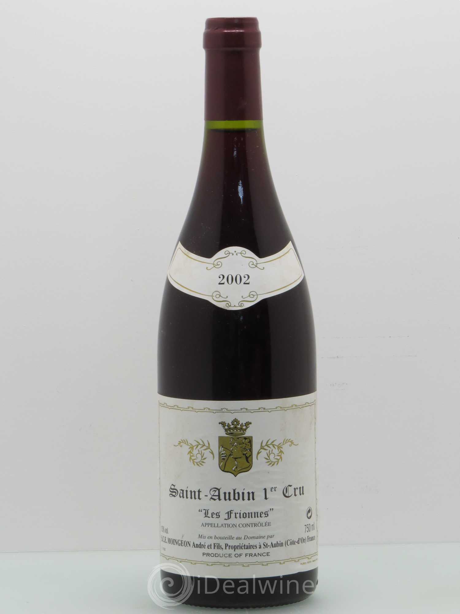 Saint-Aubin 1er Cru Les Frionnes - Domaine Moingeaon Père et Fils 2002 - Posten von 1 Flasche - 0