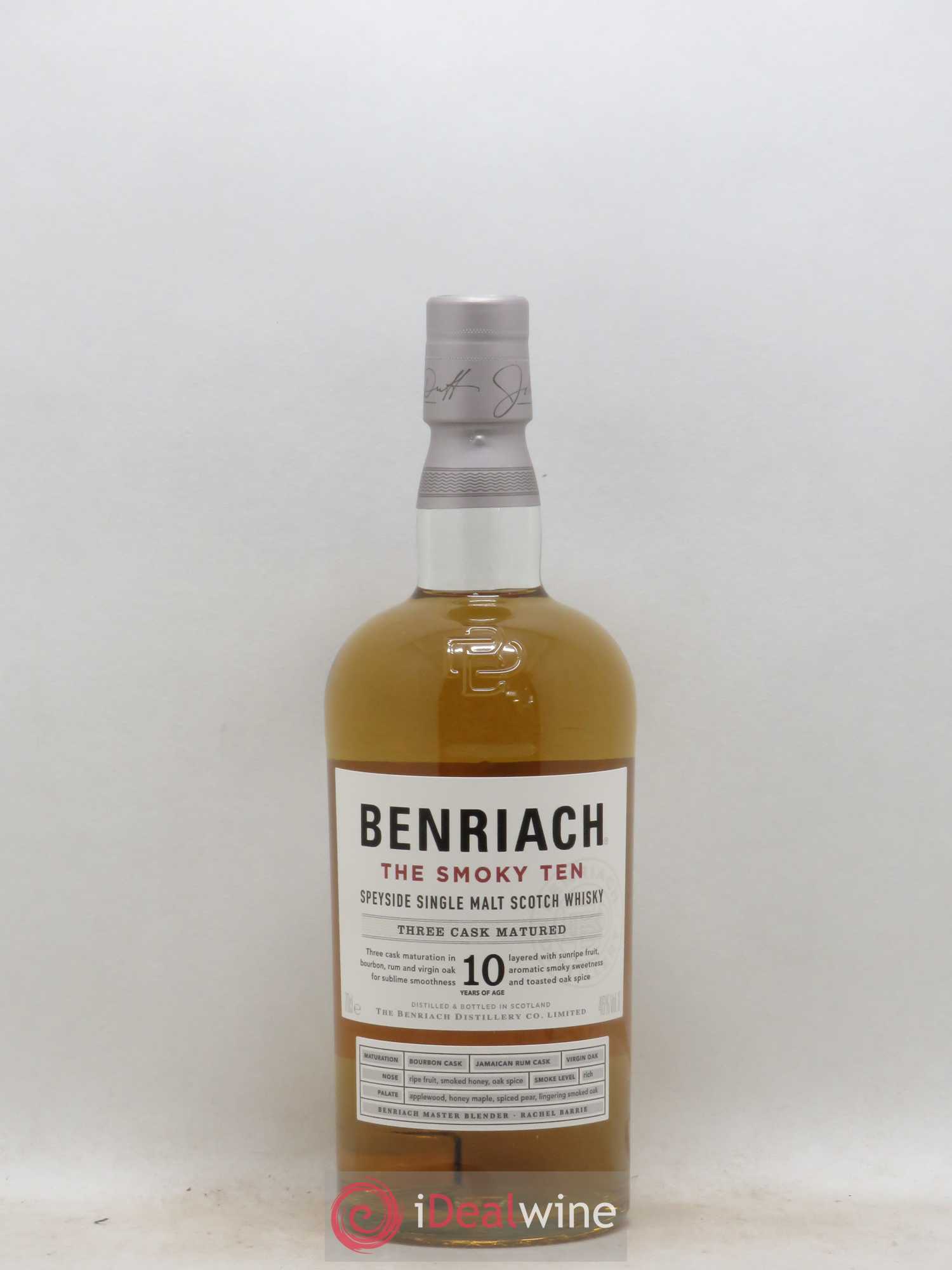 Whisky BENRIACH 10 years old The Smoky Ten Speyside single malt three cask matured (bourbon,jamaican rum, virgin oak) - Posten von 1 Flasche - 0