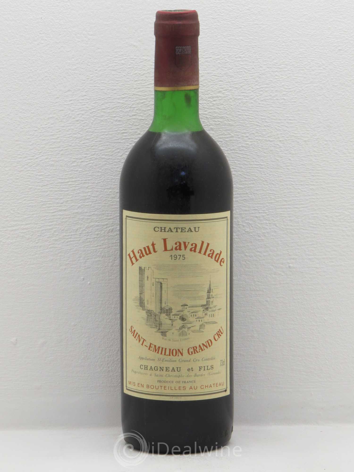 Saint-Émilion Haut Lavallade 1975 - Lot de 1 bouteille - 0