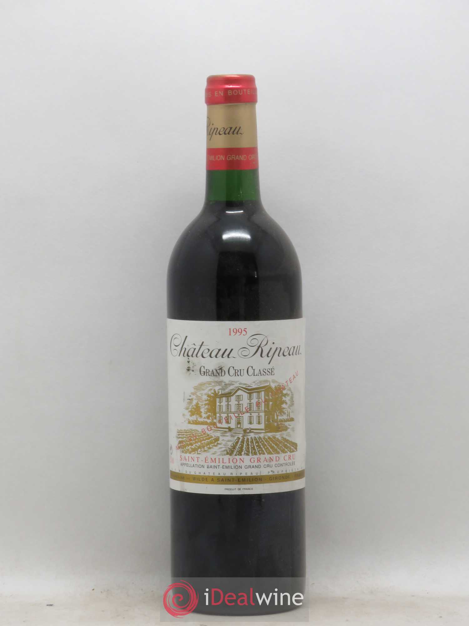 Saint-Émilion Grand Cru Chateau Ripeau 1995 - Lot de 1 bouteille - 0