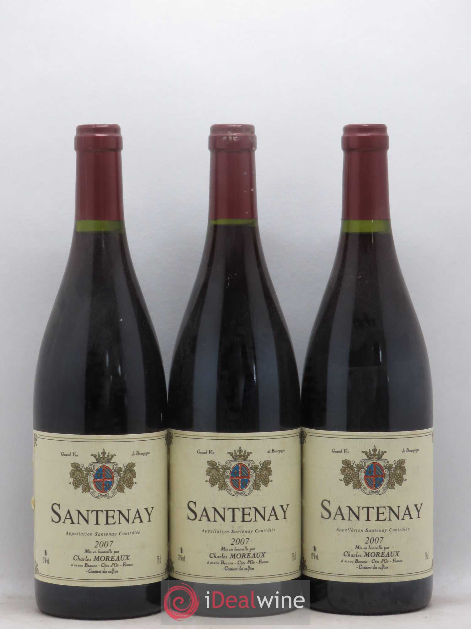 Santenay Maison Charles Moreaux 2007 - Posten von 3 Flaschen - 0
