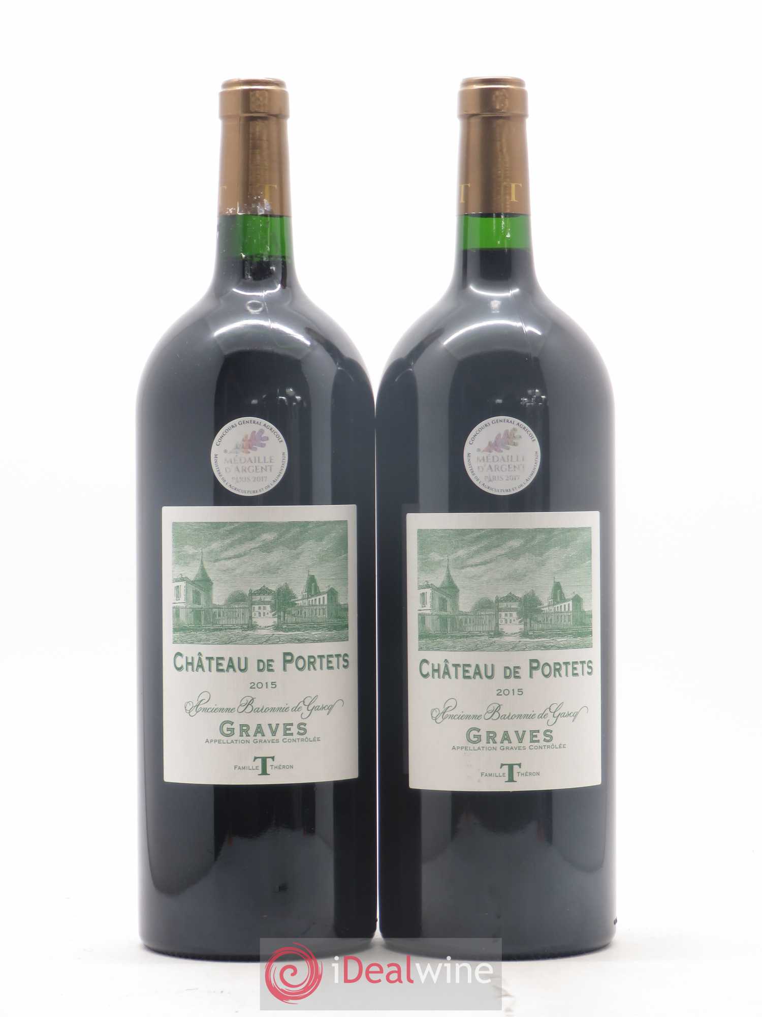 Graves Château de Portets 2015 - Lot de 2 magnums - 0