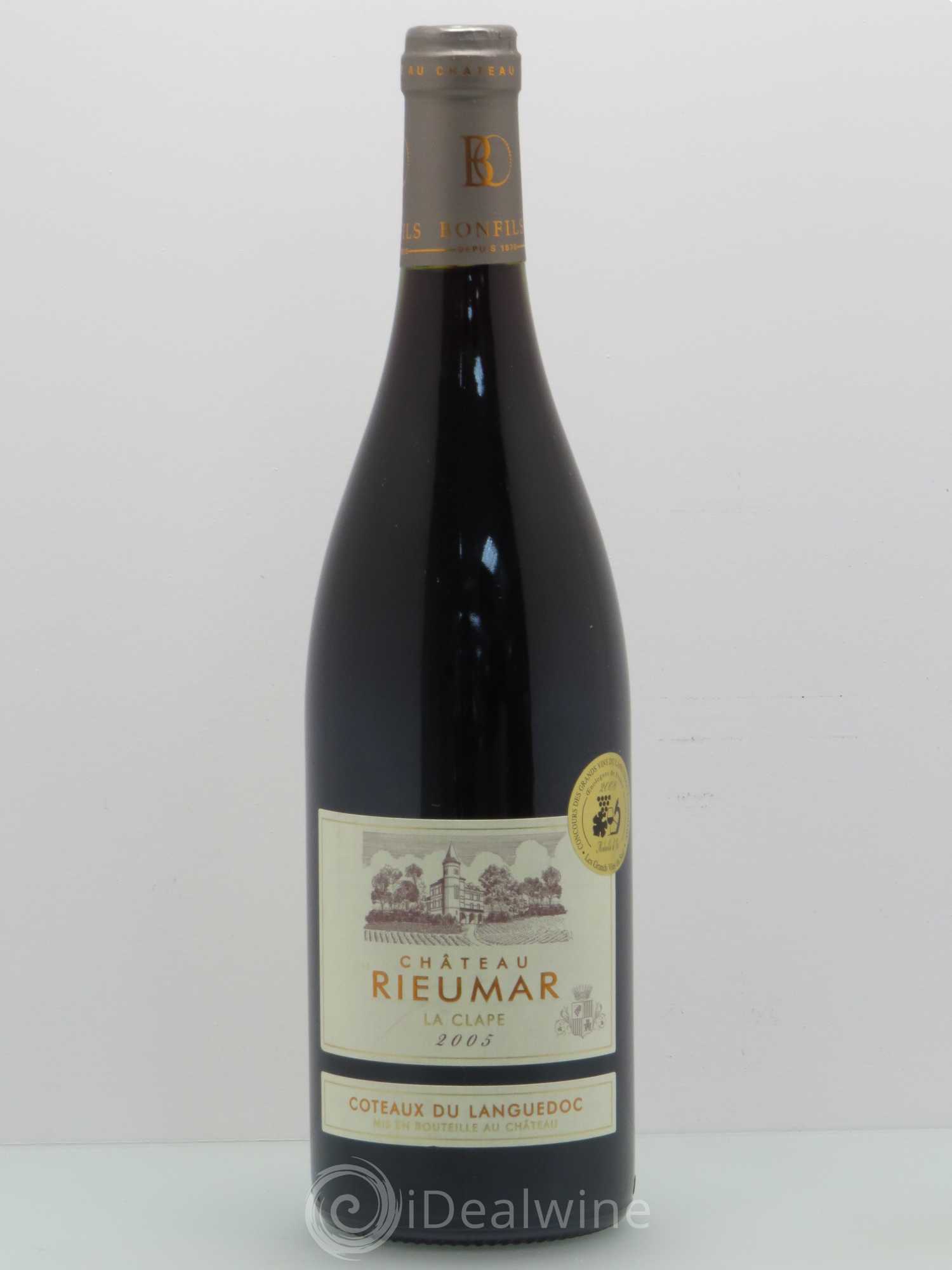 Coteaux du Languedoc Château Rieumar La Clape (sans prix de réserve) 2005 - Lot de 1 bouteille - 0