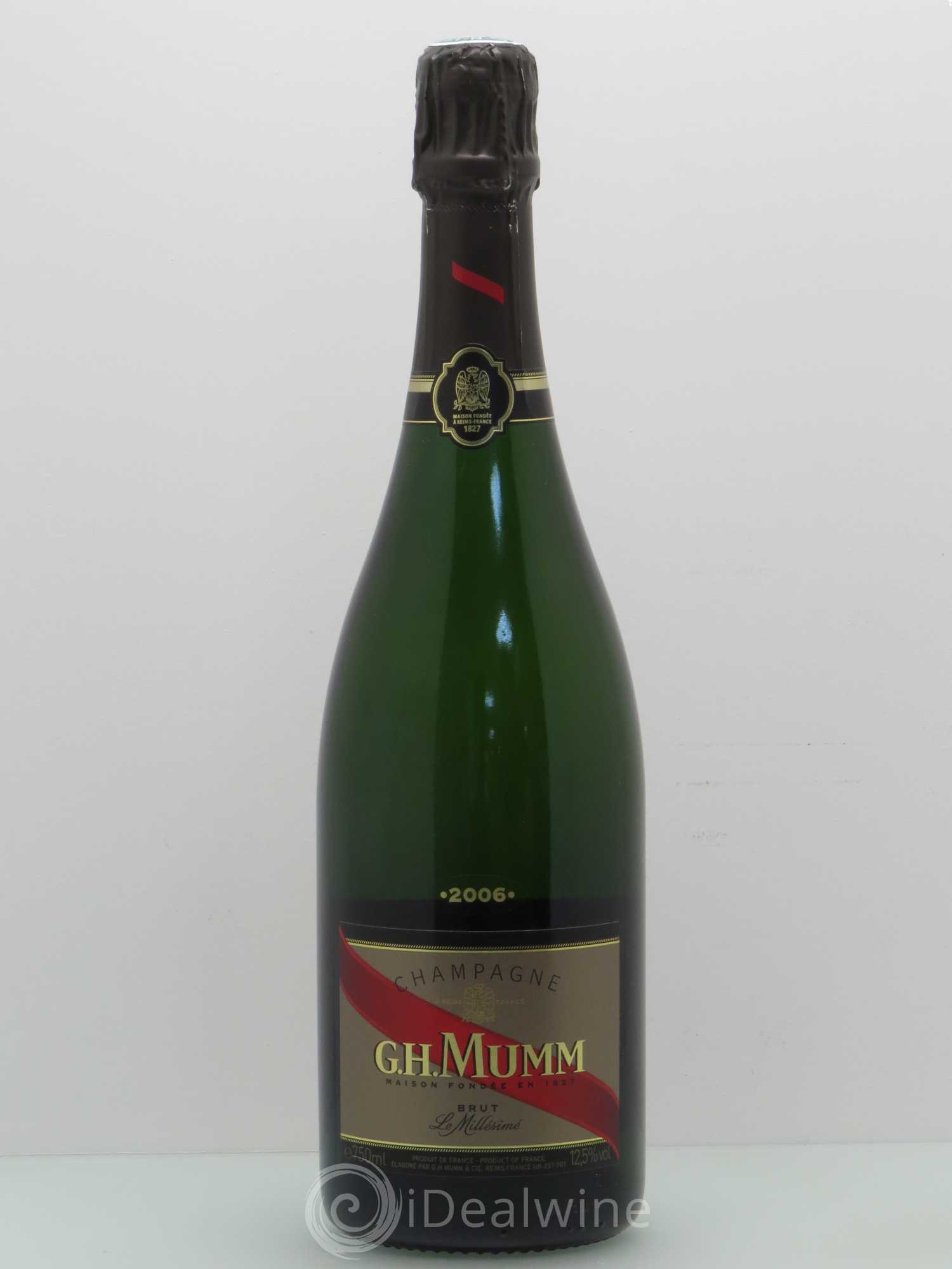 Grand Cordon Mumm 2006 - Lot de 1 bouteille - 0