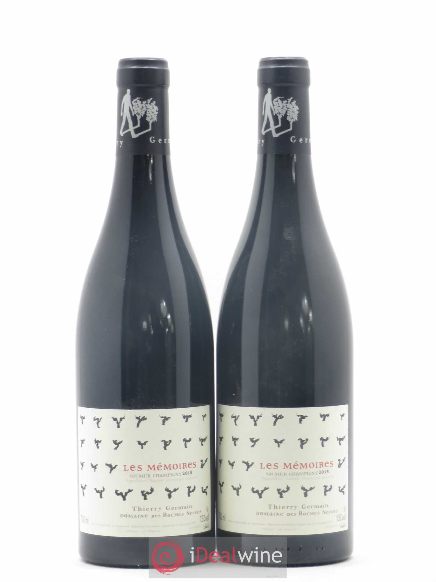 Saumur-Champigny Les Mémoires Domaine des Roches Neuves - Thierry Germain 2015 - Lot de 2 bouteilles - 0