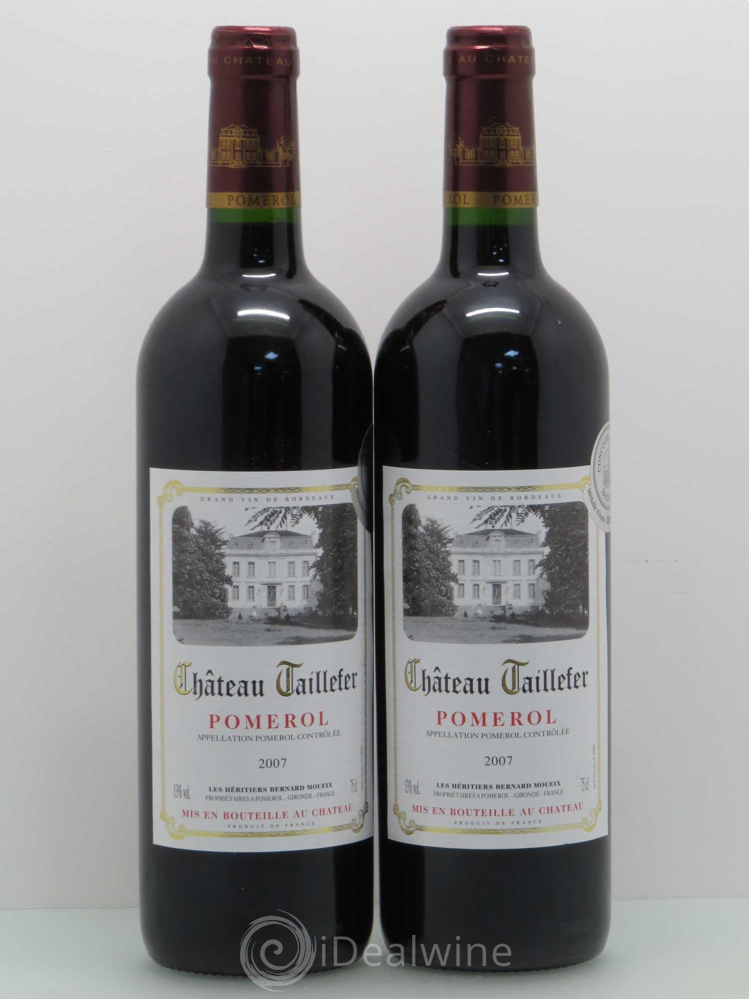 Château Taillefer 2007 - Lot de 2 bouteilles - 0