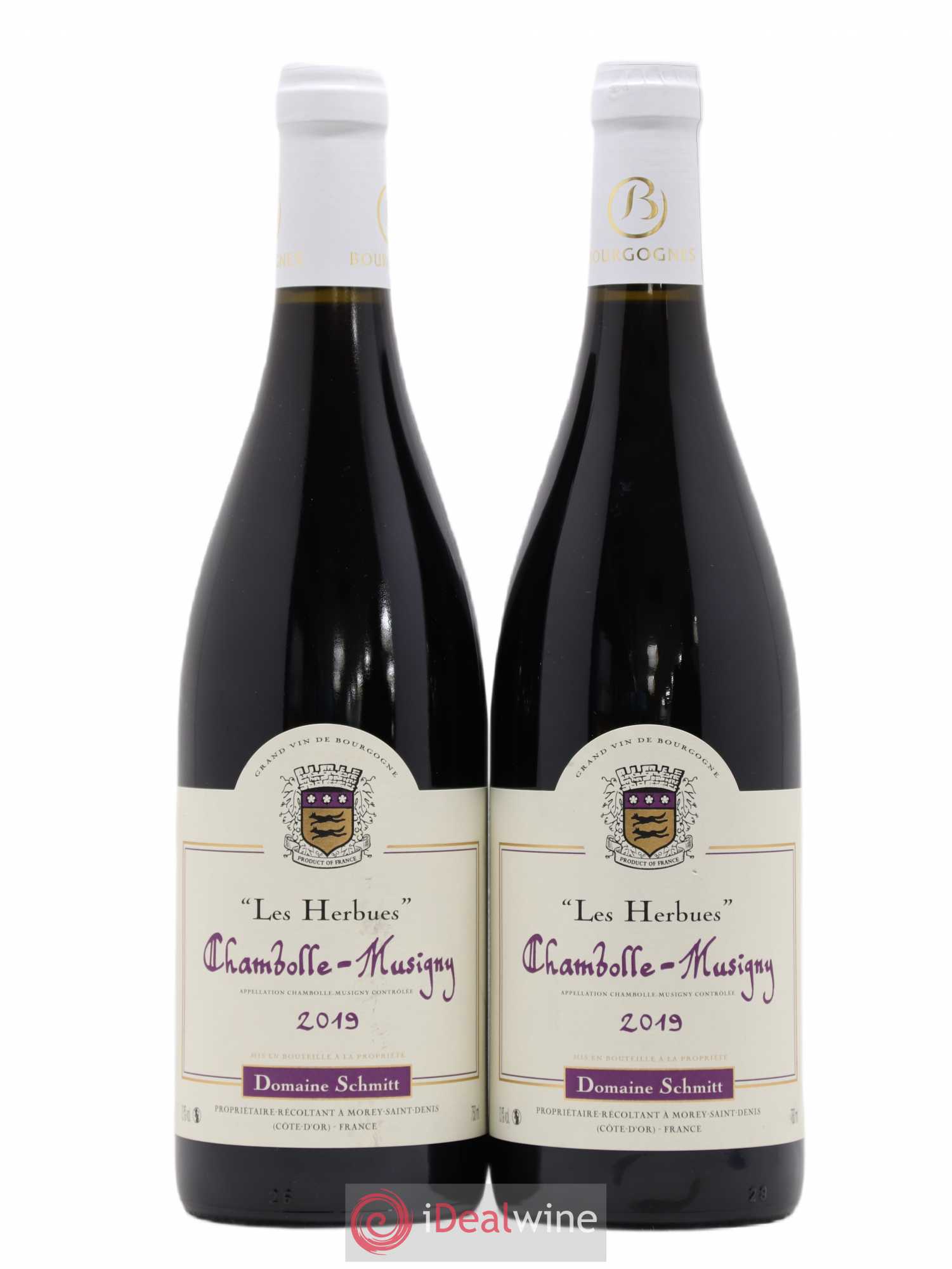 Chambolle-Musigny Les Herbues Domaine Schmitt 2019 - Posten von 2 Flaschen - 0