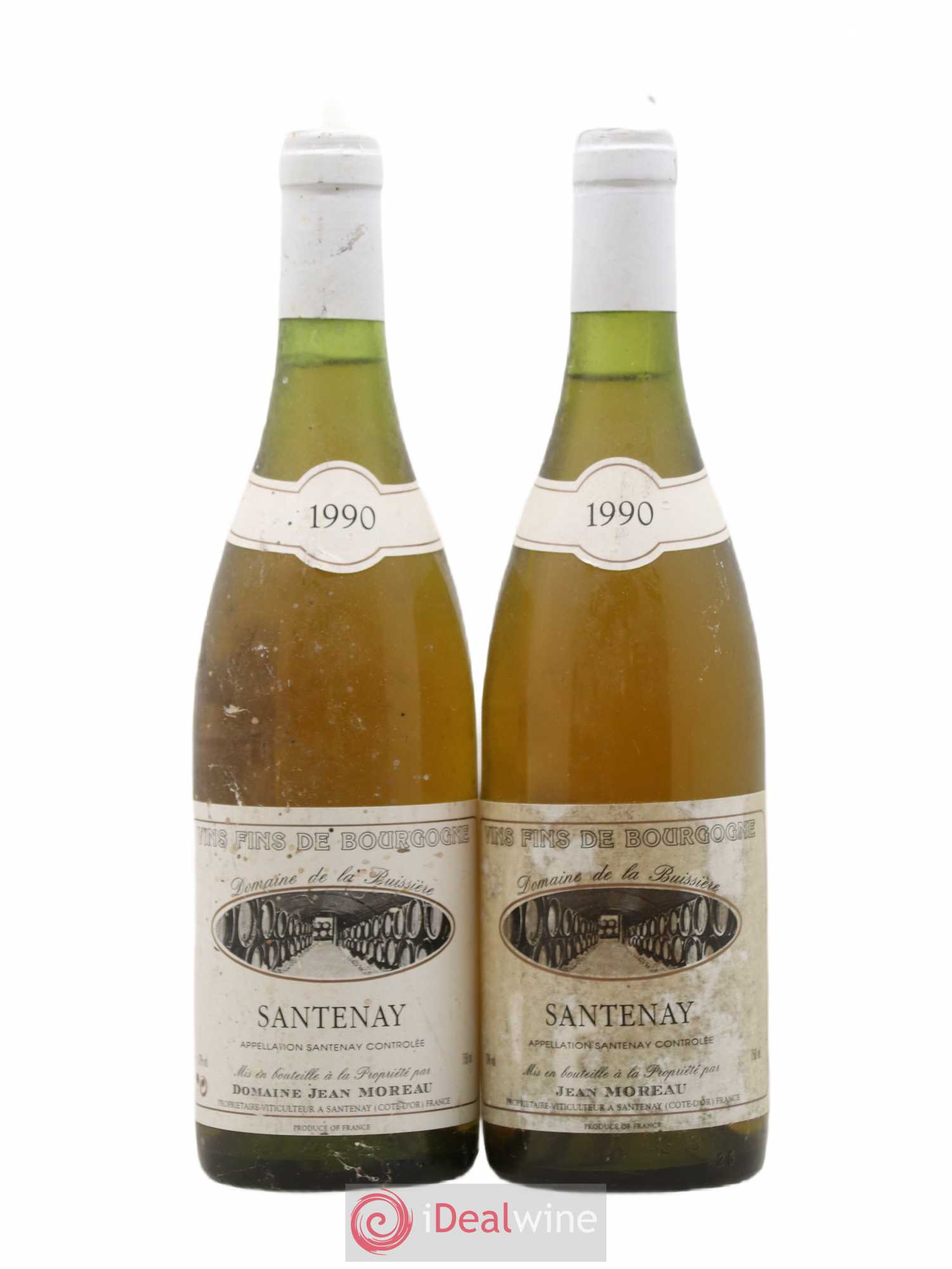 Santenay Domaine de la Buissière Jean Moreau 1990 - Posten von 2 Flaschen - 0