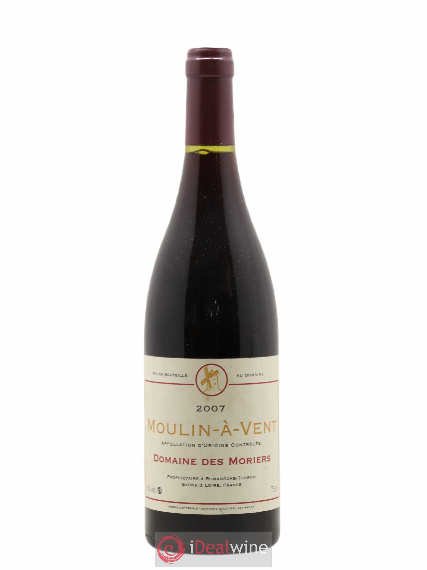 Moulin-à-Vent Domaine des Moriers (sans prix de réserve) 2007 - Posten von 1 Flasche - 0