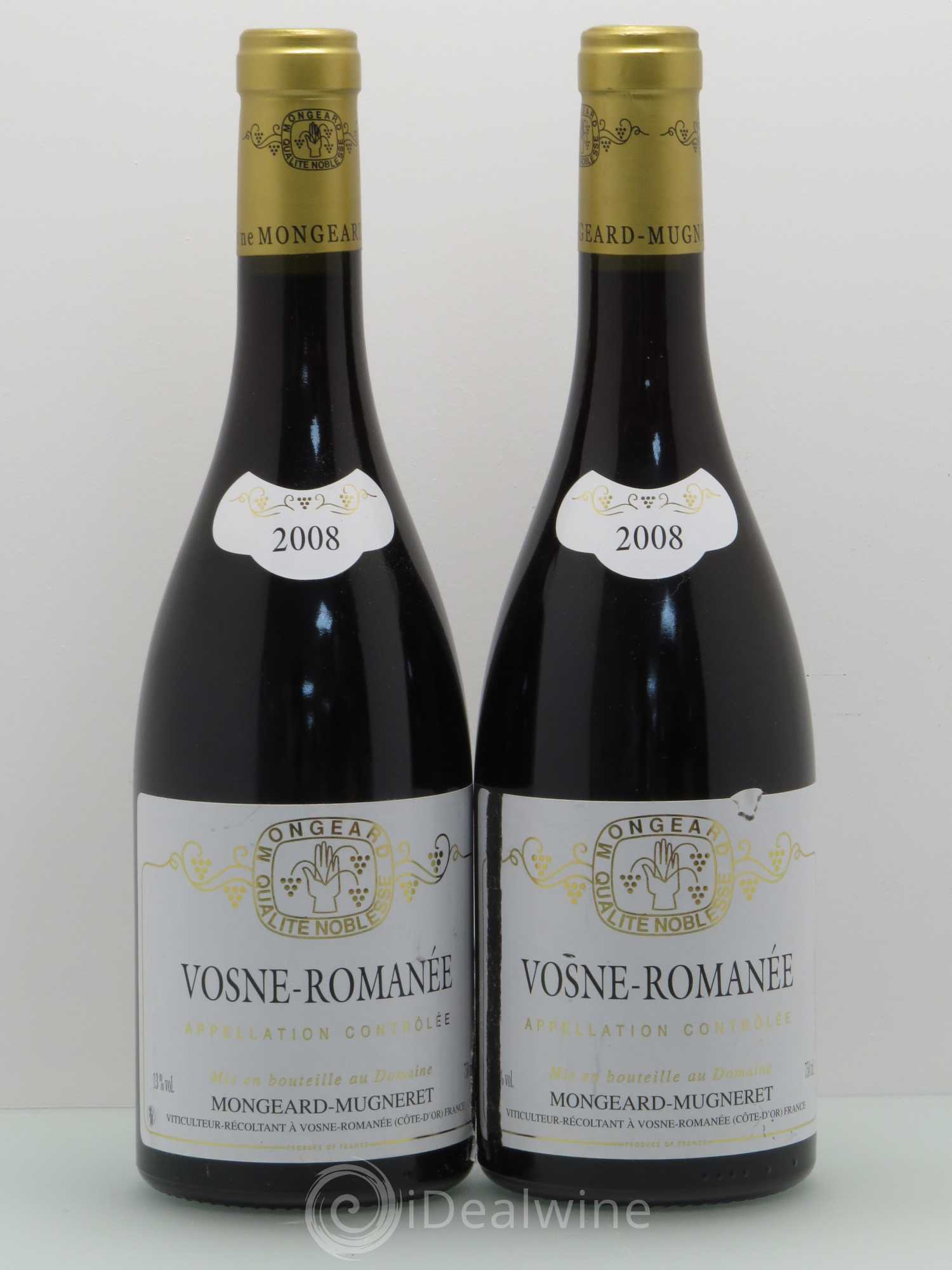 Vosne-Romanée Mongeard-Mugneret (Domaine) 2008 - Lot de 2 bouteilles - 0