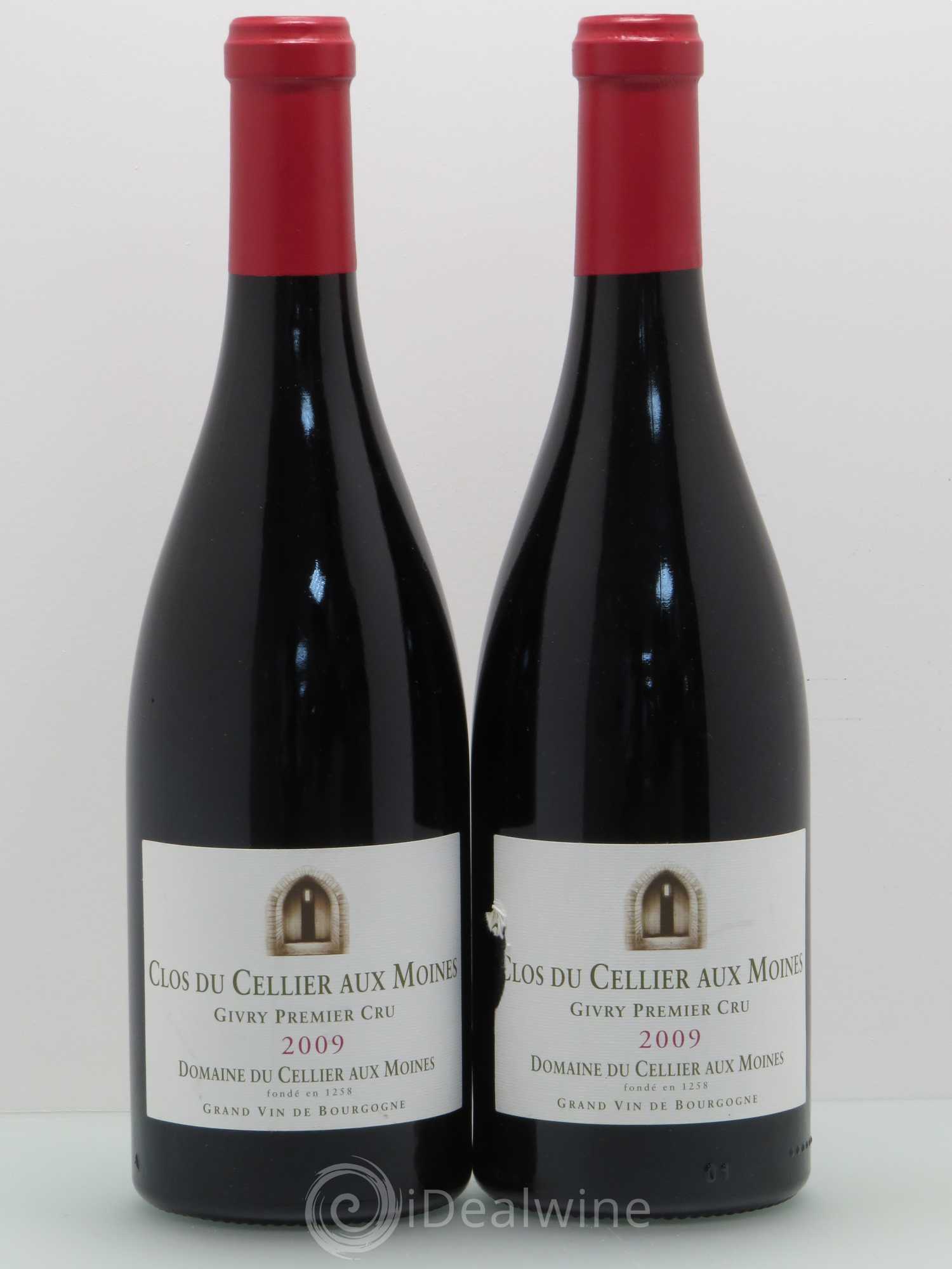 Givry 1er Cru Clos du Cellier aux Moines 2009 - Posten von 2 Flaschen - 0