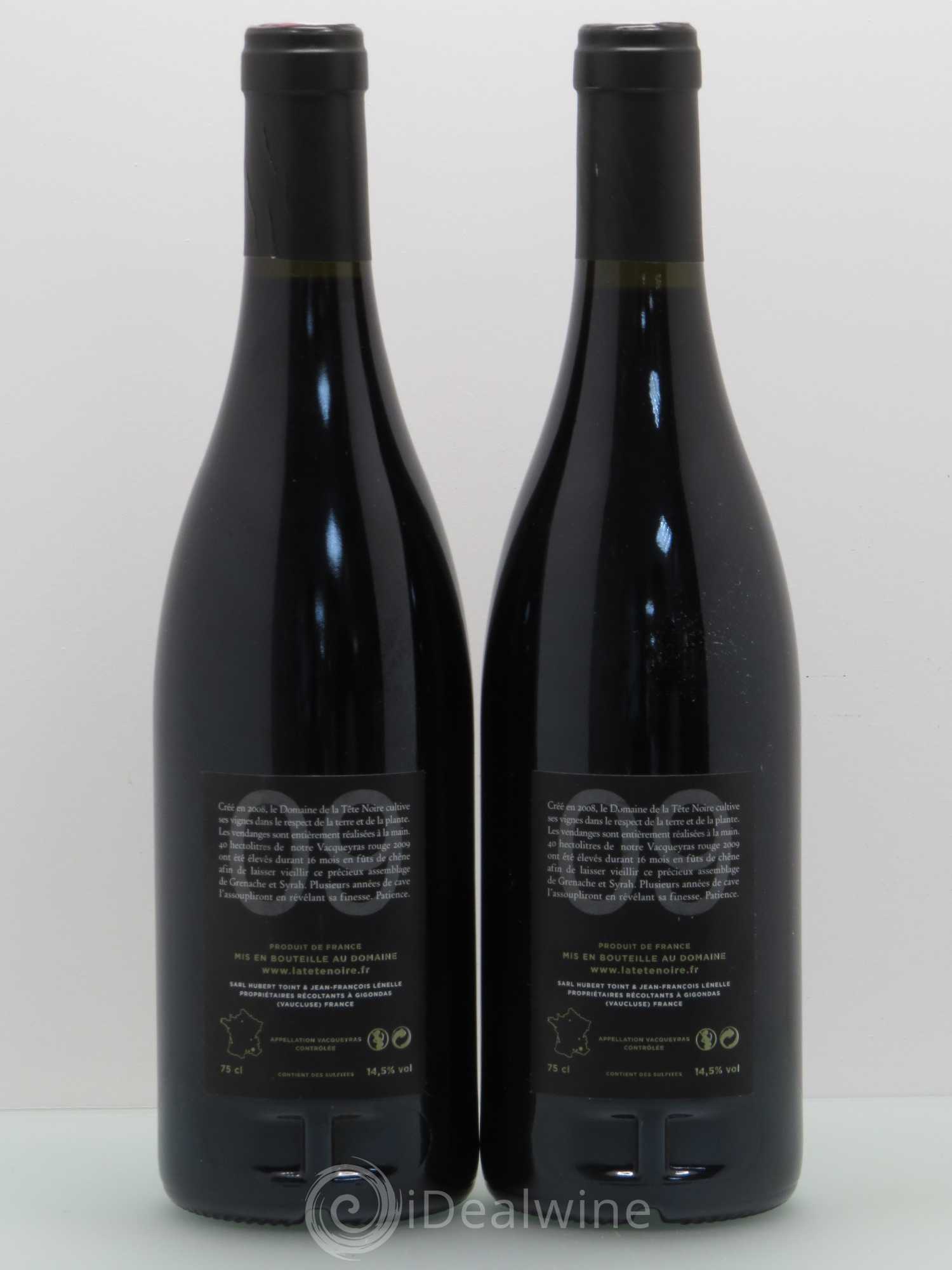 Vacqueyras Vieilli en futs de Chêne - Domaine de La Tête Noire 2009 - Posten von 2 Flaschen - 1