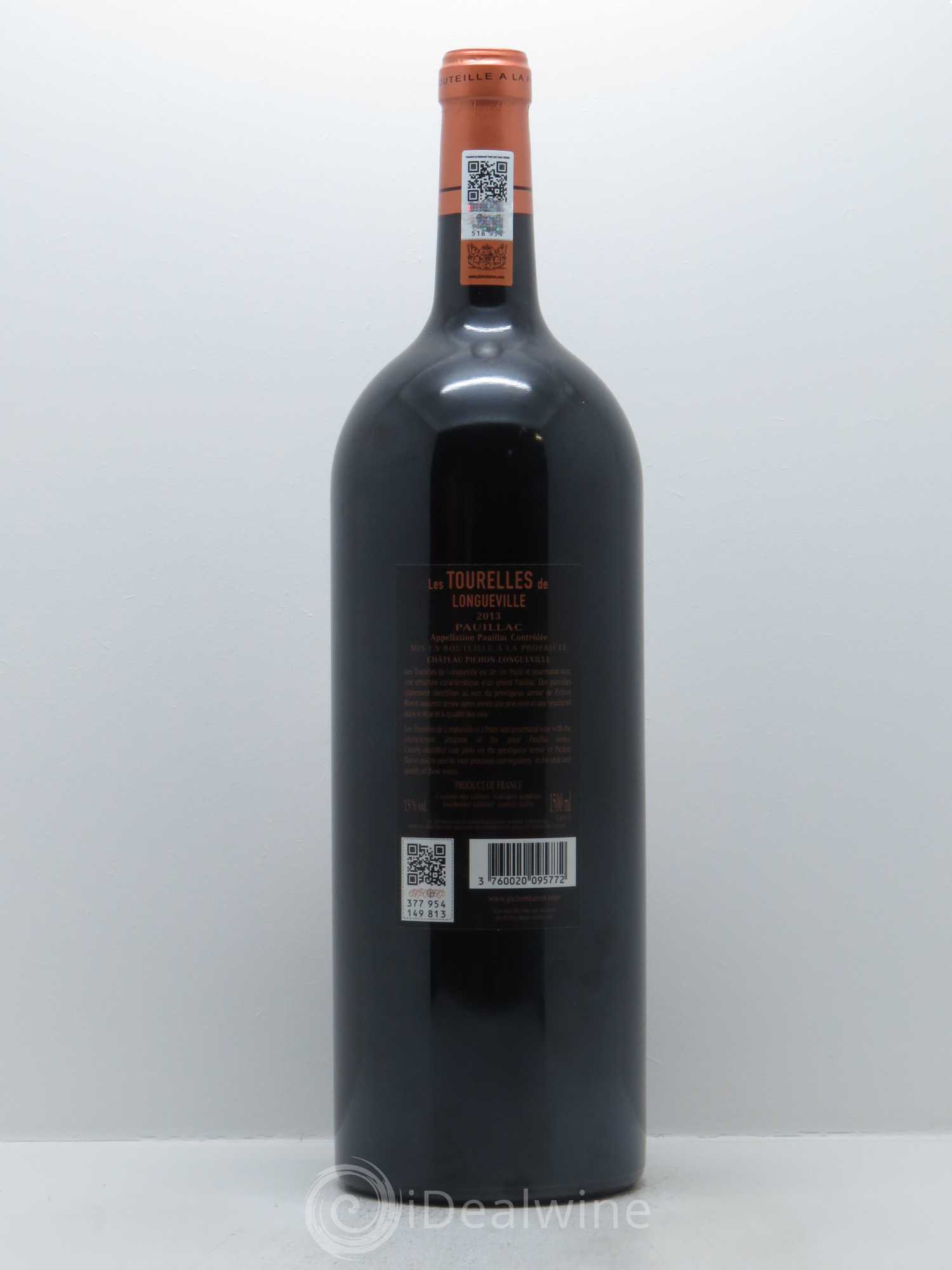 Les Tourelles de Longueville Second Vin 2013 - Lot de 1 magnum - 1