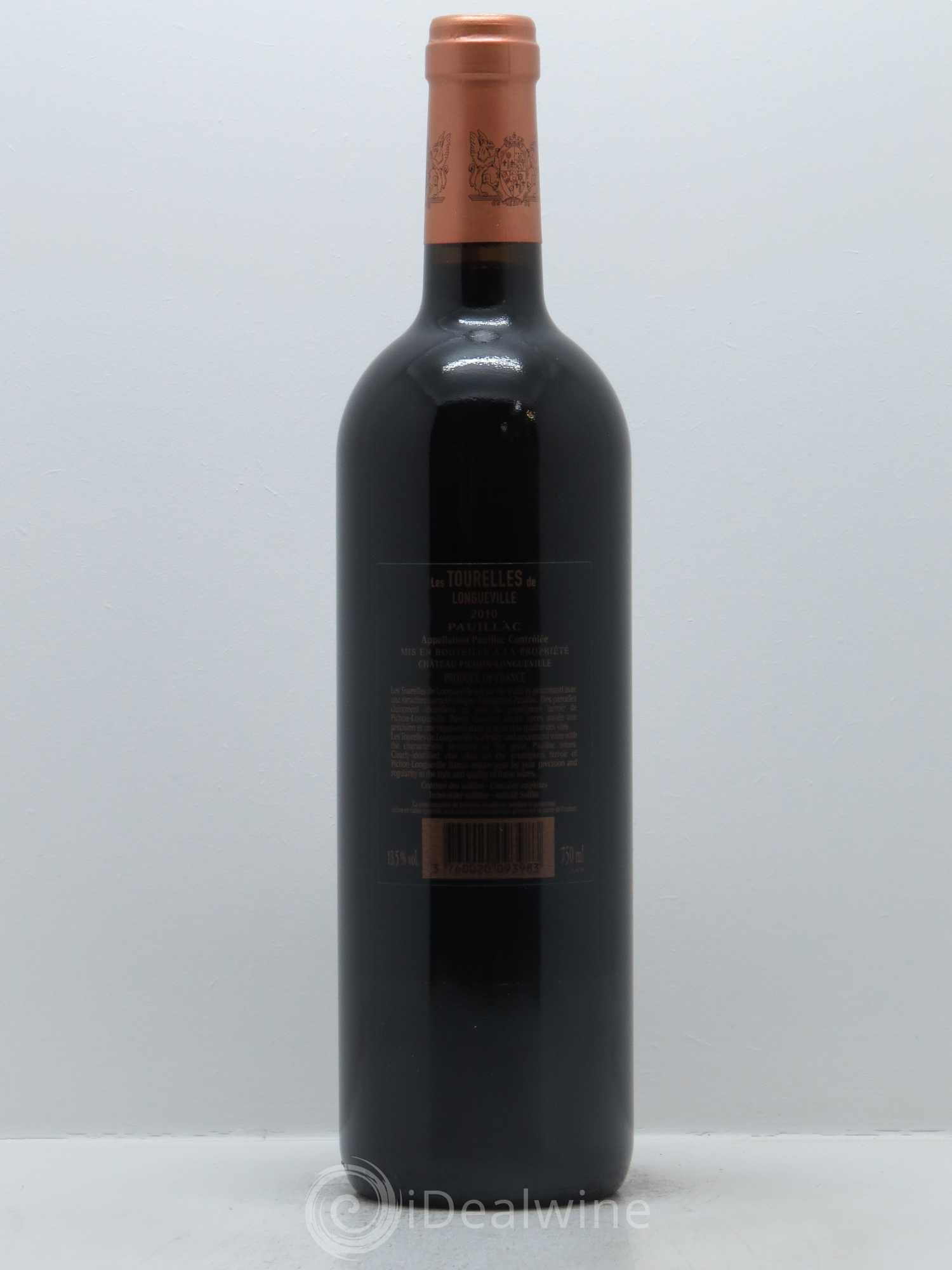 Les Tourelles de Longueville Second Vin 2010 - Lot de 1 bouteille - 1