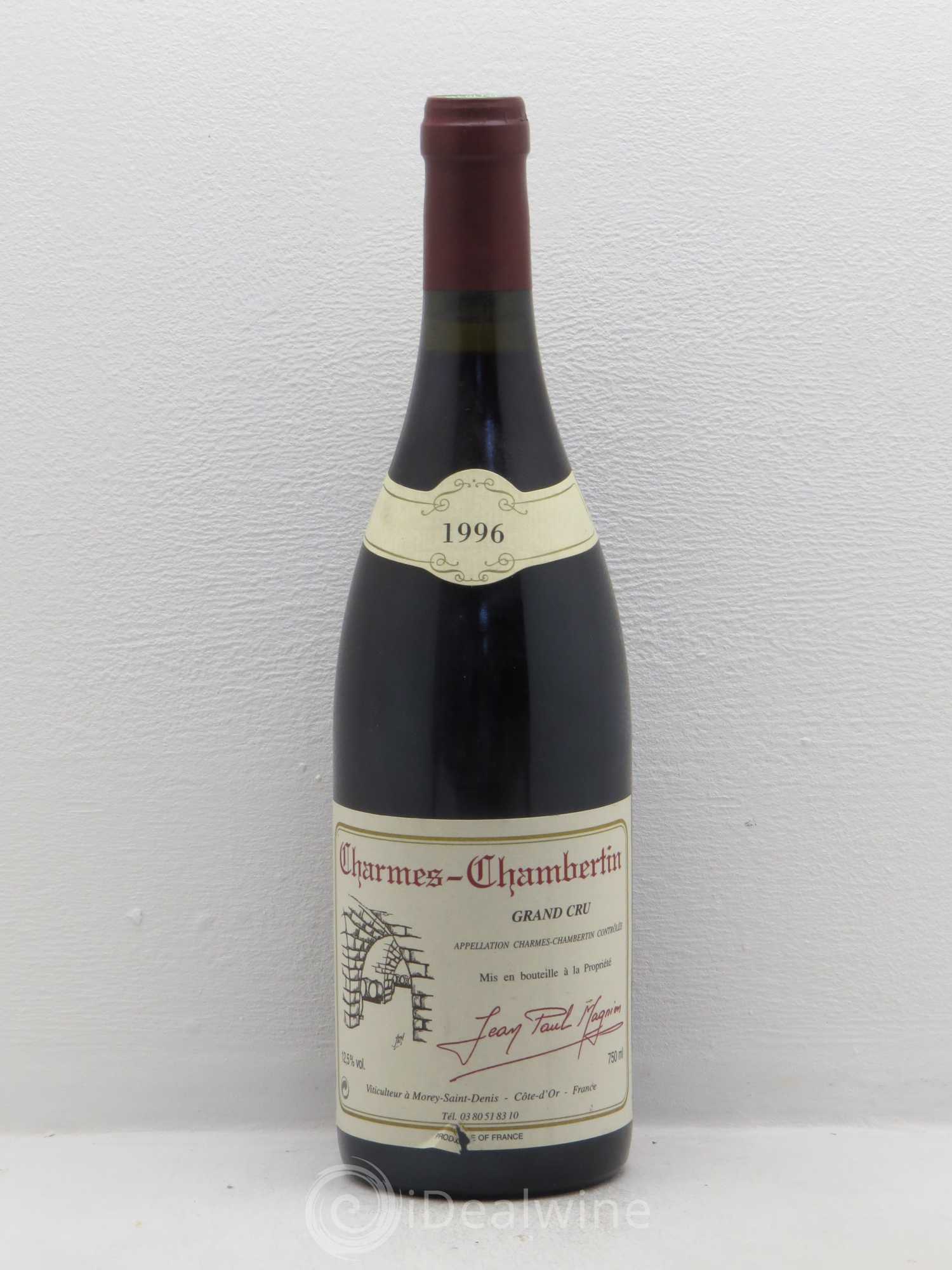 Charmes-Chambertin Grand Cru Jean Paul Magnien 1996 - Lot de 1 bouteille - 0