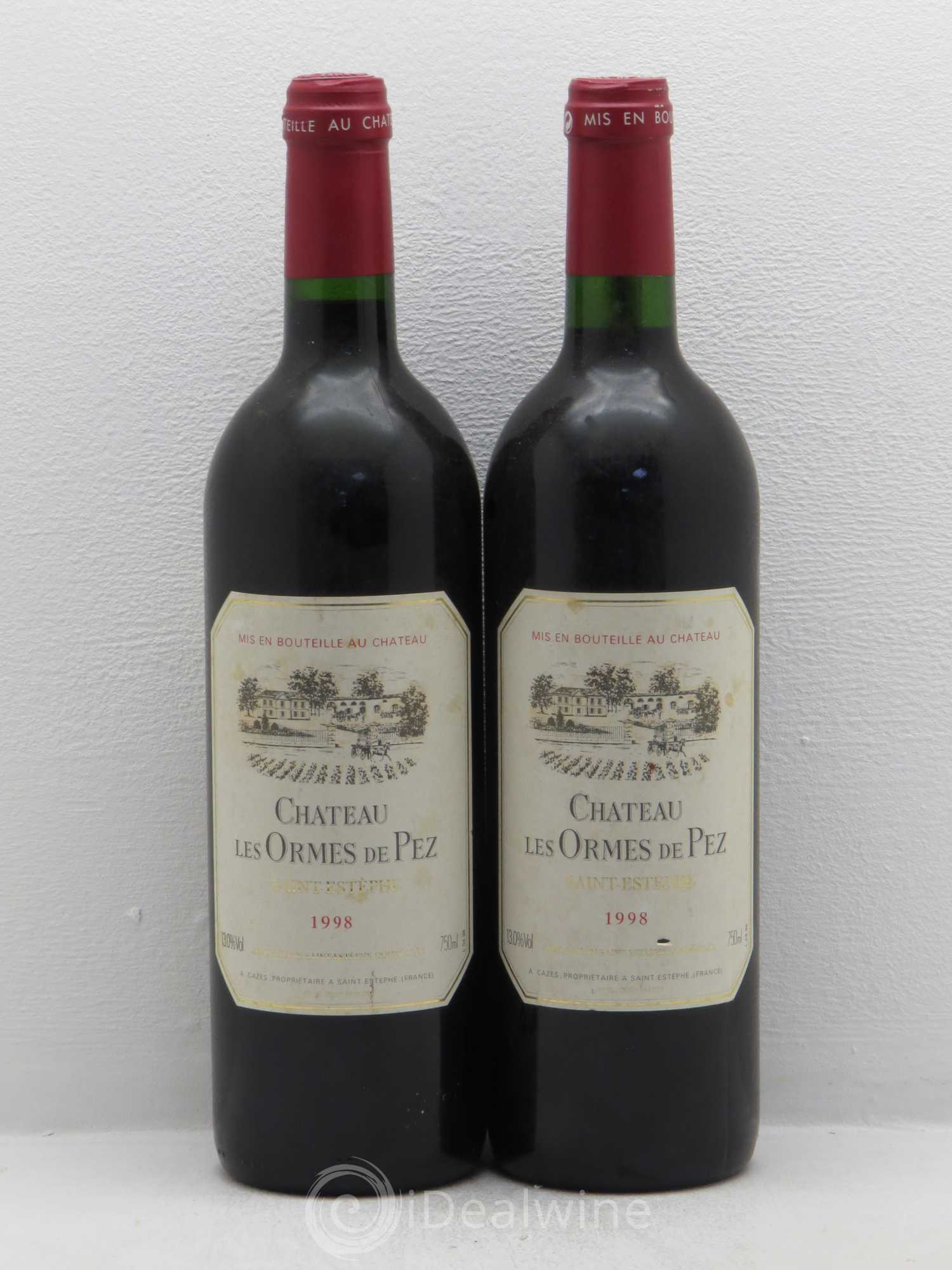 Château les Ormes de Pez 1998 - Lot de 2 bouteilles - 0