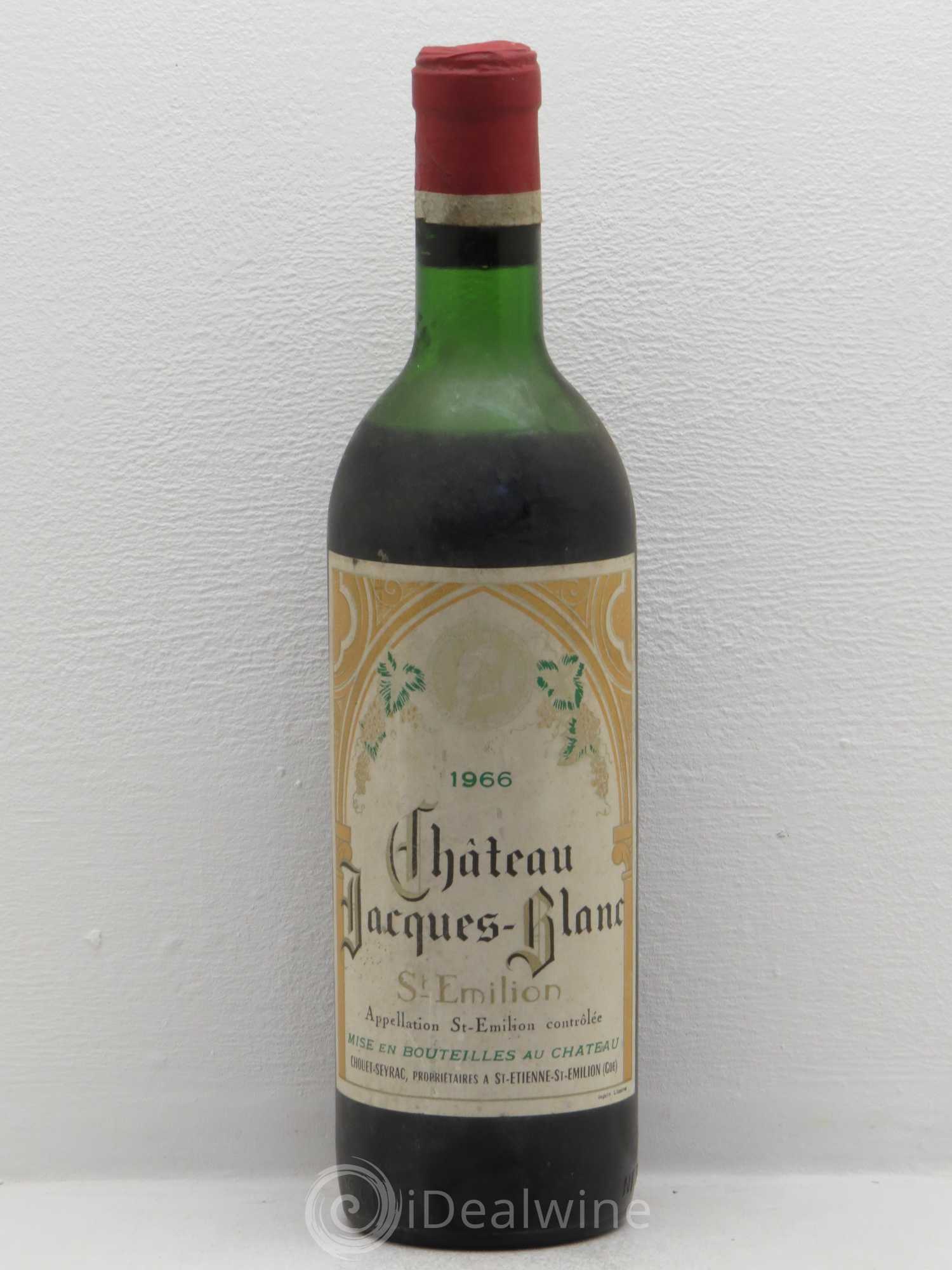 Château Jacques Blanc 1966 - Lot de 1 bouteille - 0