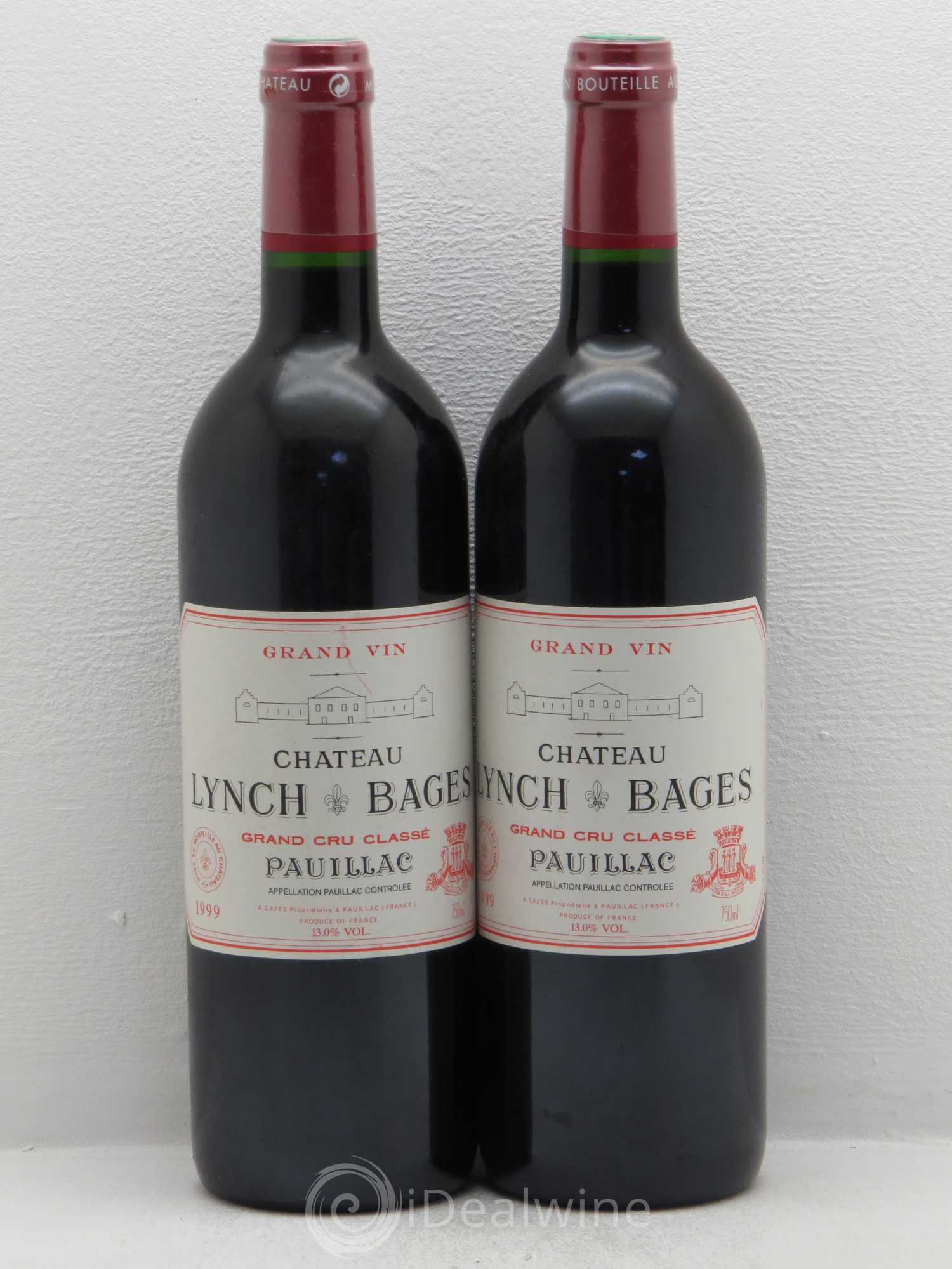 Château Lynch Bages 5ème Grand Cru Classé 1999 - Lot de 2 bouteilles - 0