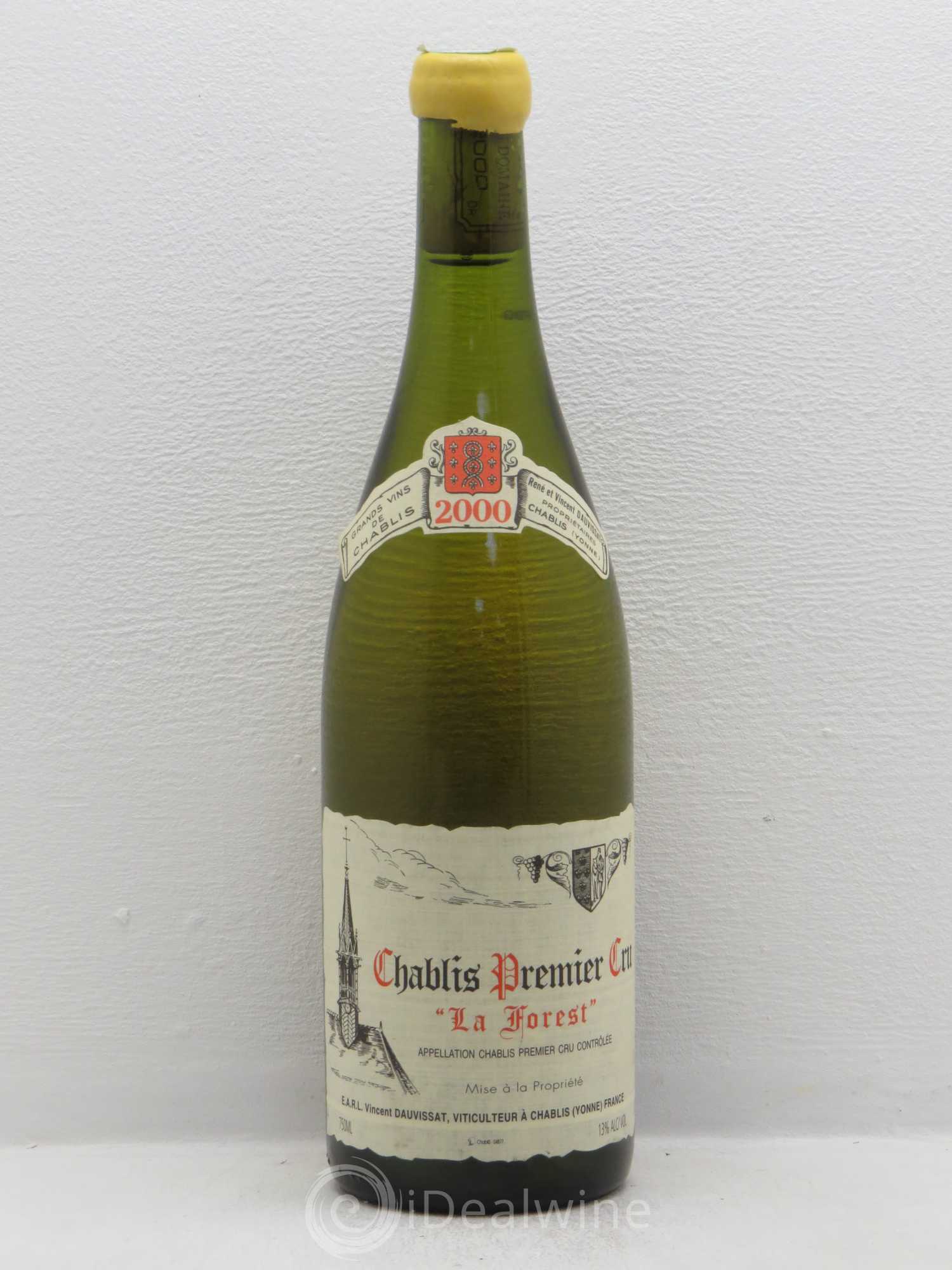 Chablis 1er Cru La Forest Vincent Dauvissat (Domaine) 2000 - Lot de 1 bouteille - 0