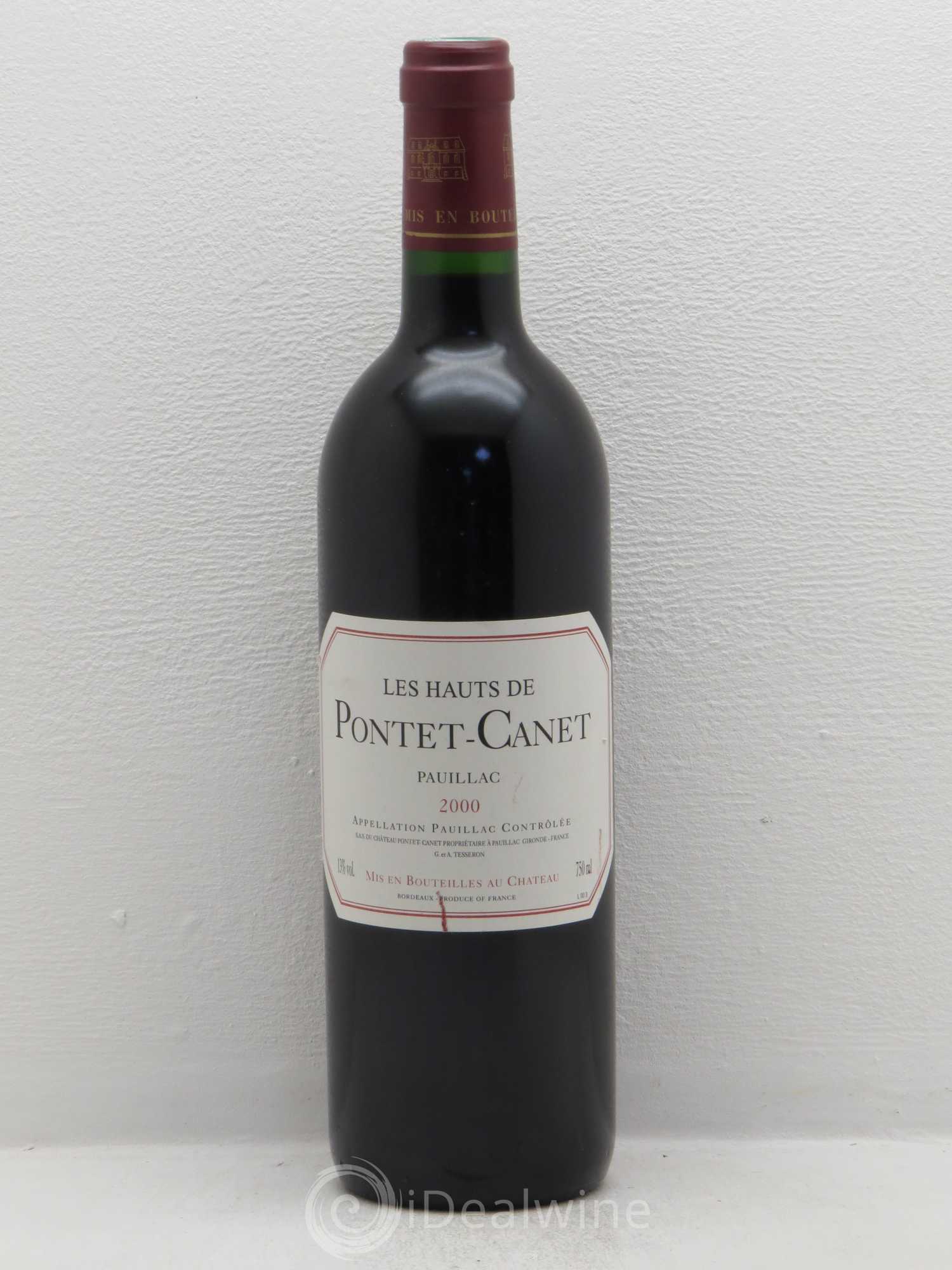 Les Hauts de Pontet-Canet Second Vin 2000 - Lot de 1 bouteille - 0