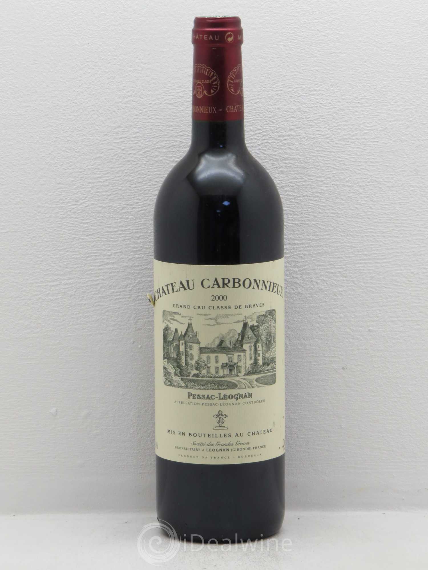 Château Carbonnieux Cru Classé de Graves 2000 - Lot de 1 bouteille - 0