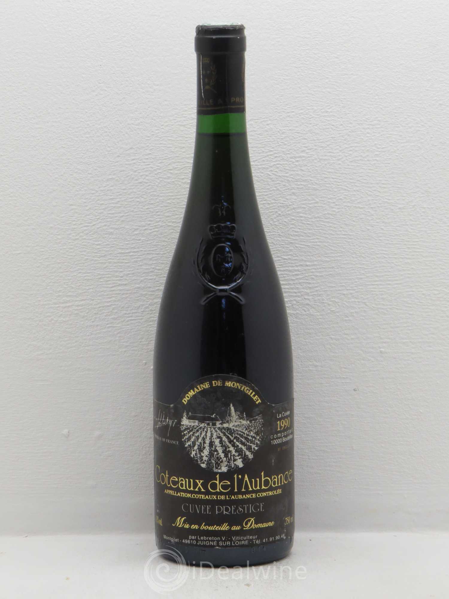 Coteaux de l'Aubance Montgilet (Domaine de) Cuvée Prestige 1990 - Lotto di 1 bottiglia - 0