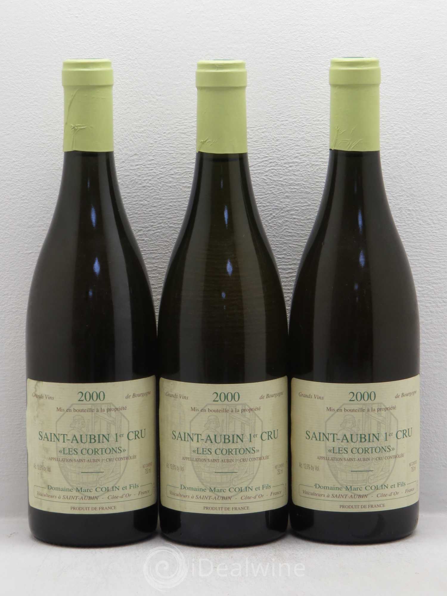 Saint-Aubin 1er Cru Les Cortons Marc Colin 2000 - Posten von 3 Flaschen - 0