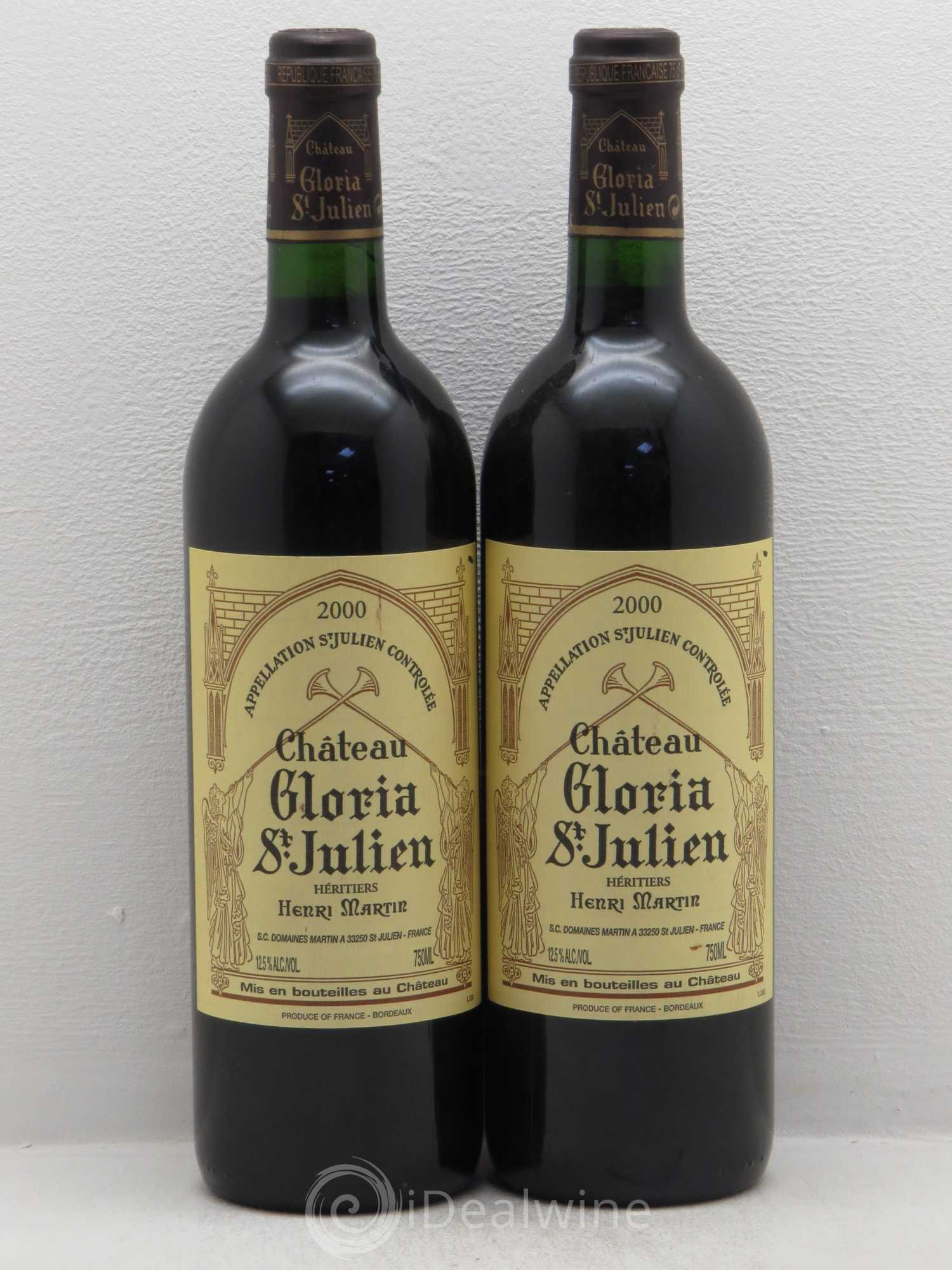 Château Gloria 2000 - Lot de 2 bouteilles - 0