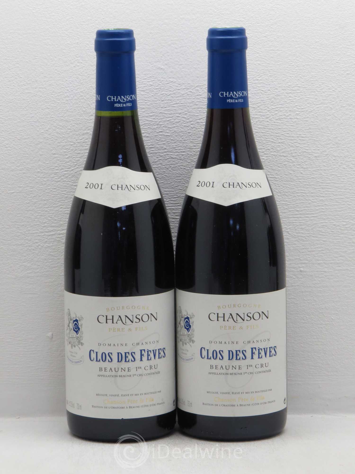 Beaune 1er Cru Clos Des Feves Domaine Chanson 2001 - Posten von 4 Flaschen - 1