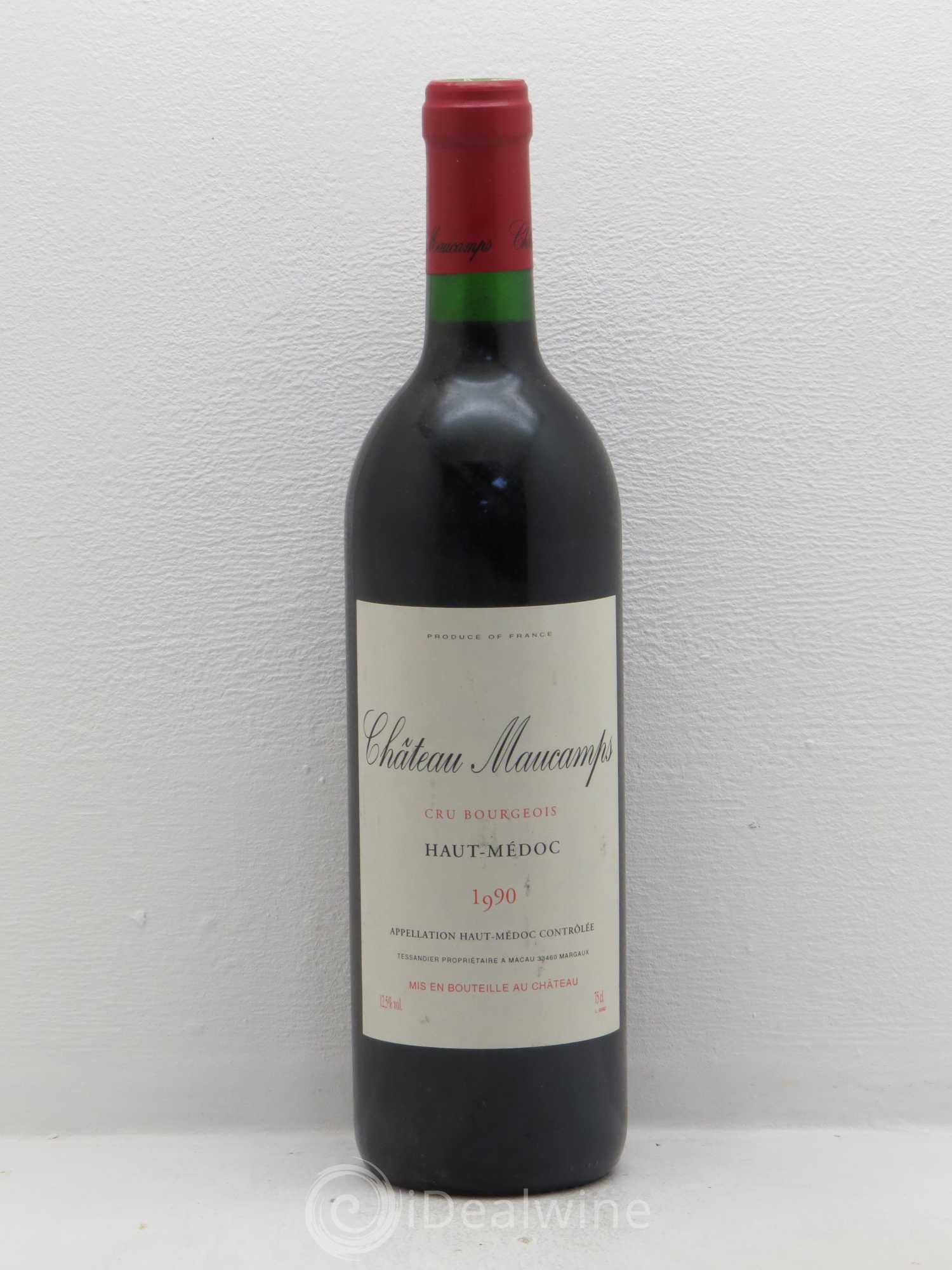 Château Maucamps Cru Bourgeois 1990 - Lot de 1 bouteille - 0