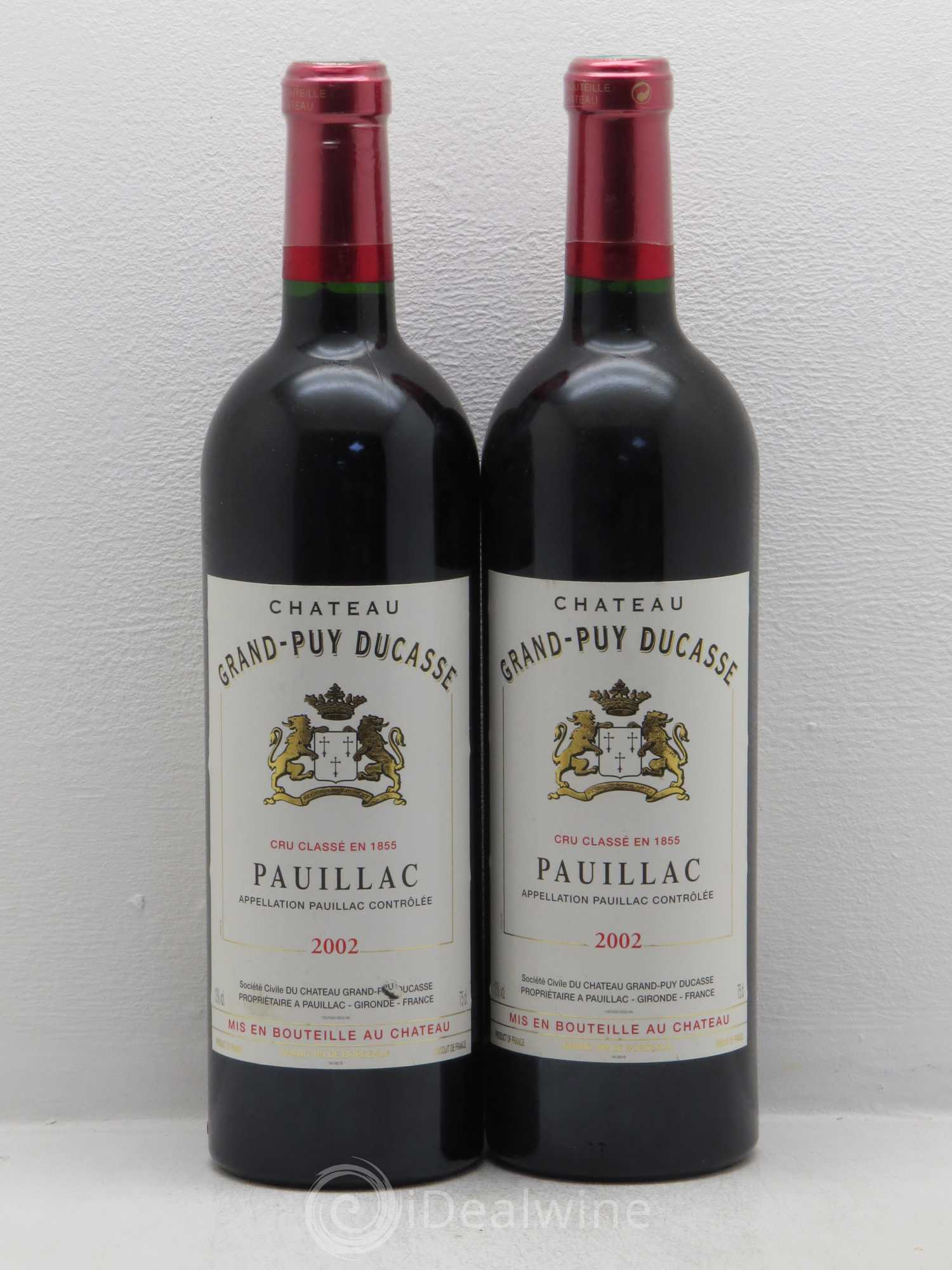 Château Grand Puy Ducasse 5ème Grand Cru Classé 2002 - Lot de 2 bouteilles - 0